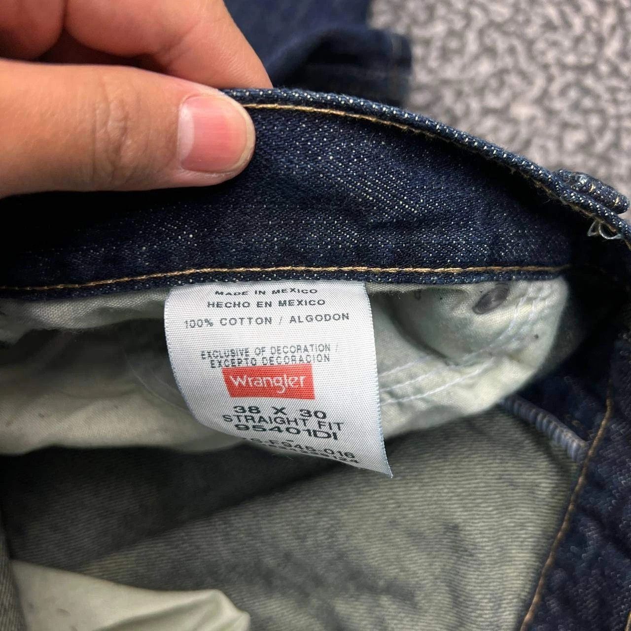 Wrangler Wrangler Jeans 38x30 Straight Fit Denim Pants Pocket Cotton Size US 38 / EU 54 - 8 Thumbnail