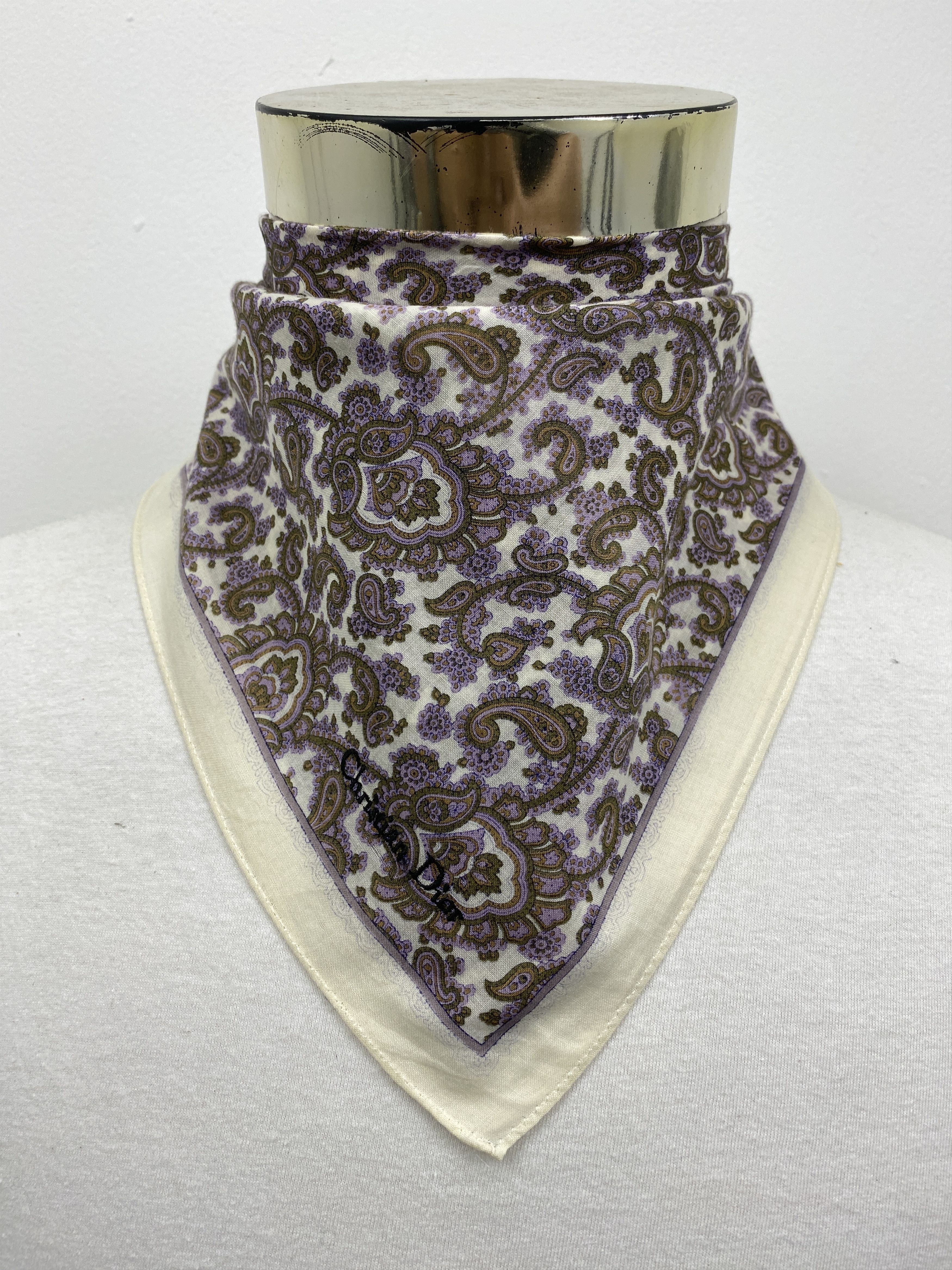 Christian Dior Monsieur × Vintage Christian Dior Bandana / Handkerchief / Neckerchief HKC0333 Size ONE SIZE - 2 Thumbnail