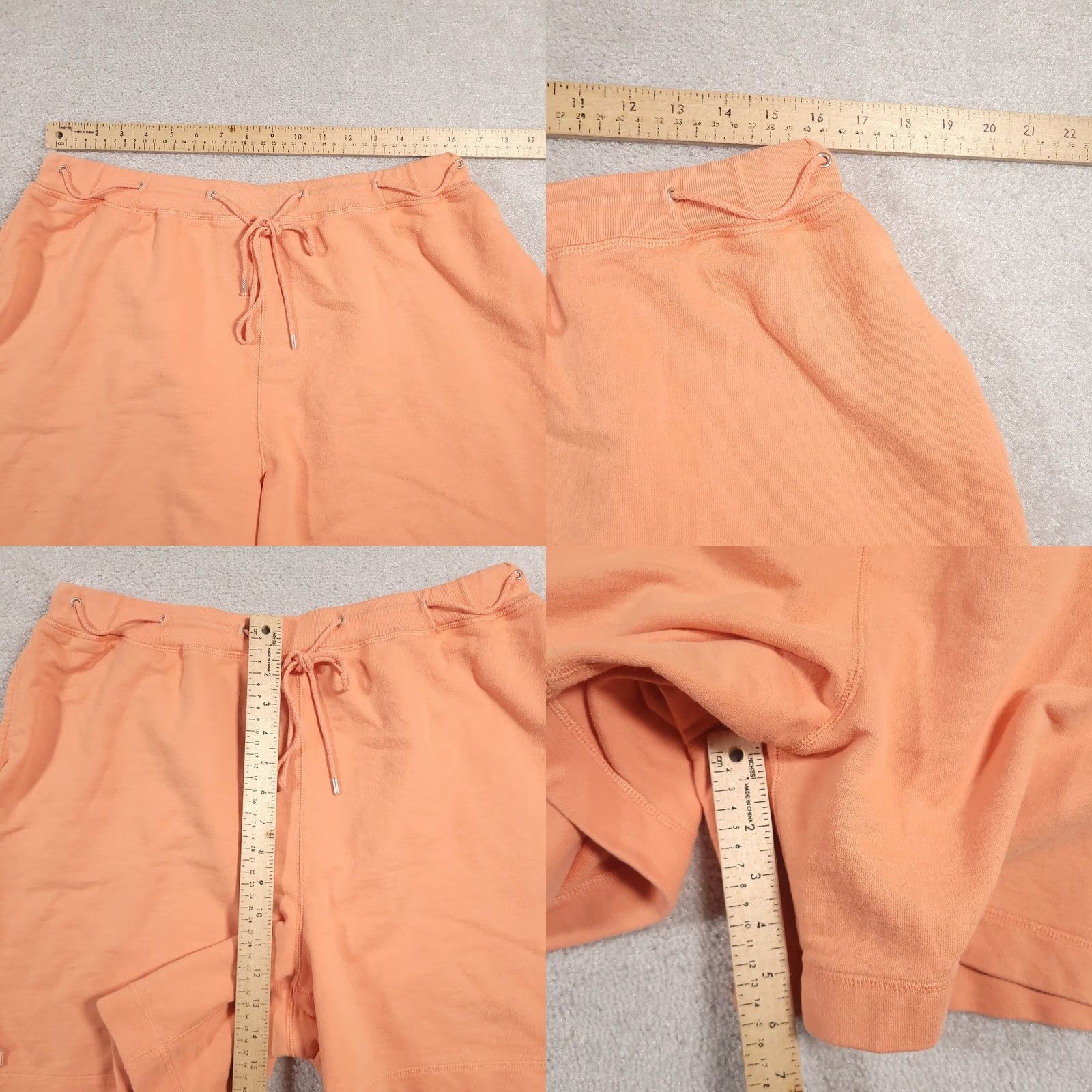 Ralph Lauren Lauren Jeans Co Shorts Womens 1X Orange Drawstring Pockets Lounge Casual LRL-67 Cotton Knit High Rise 6.5in Inseam Womens Size 40" / US 18 - 8 Thumbnail