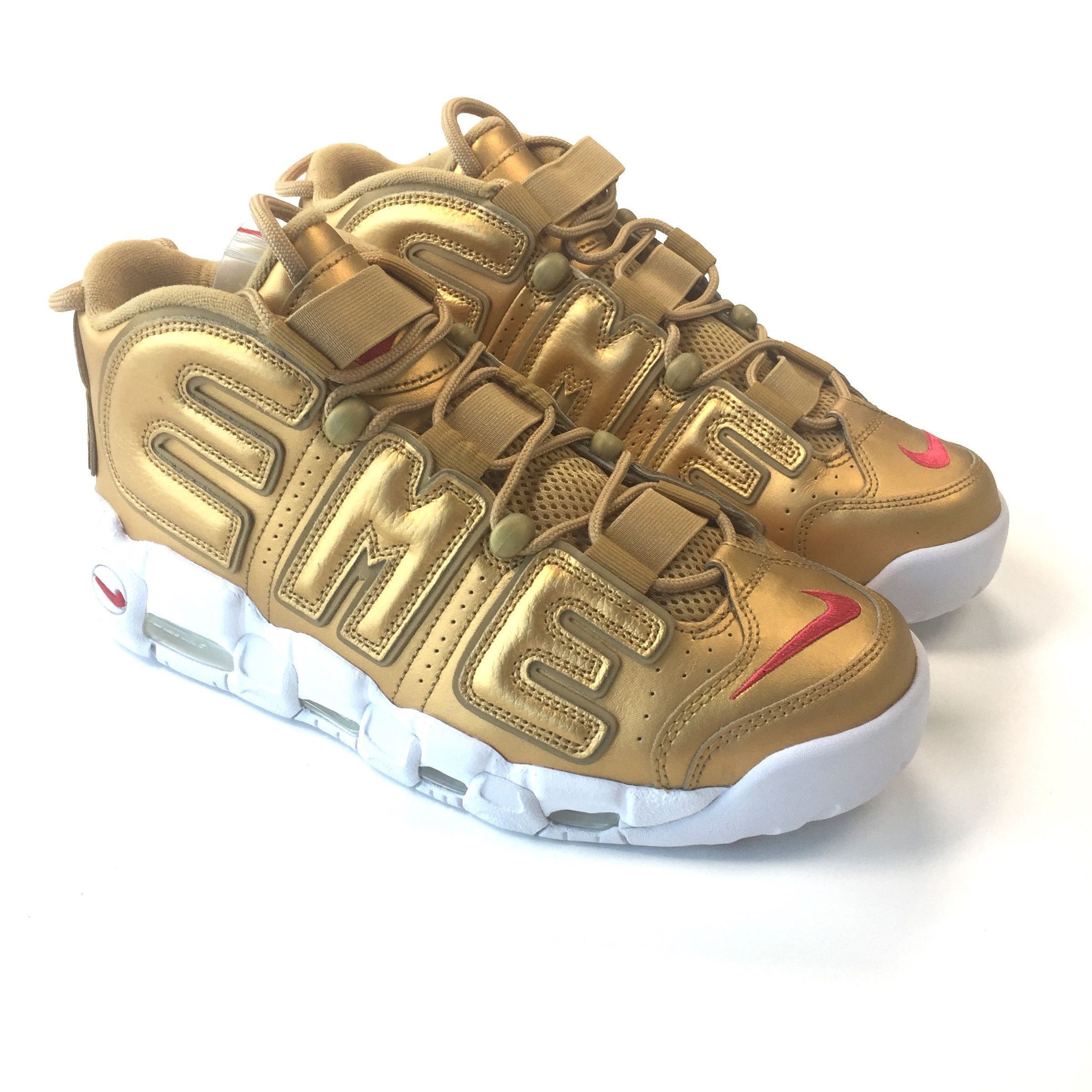 Nike × Supreme Supreme Nike Air More Uptempo Gold Suptempo DS Size US 10 / EU 43 - 1 Preview