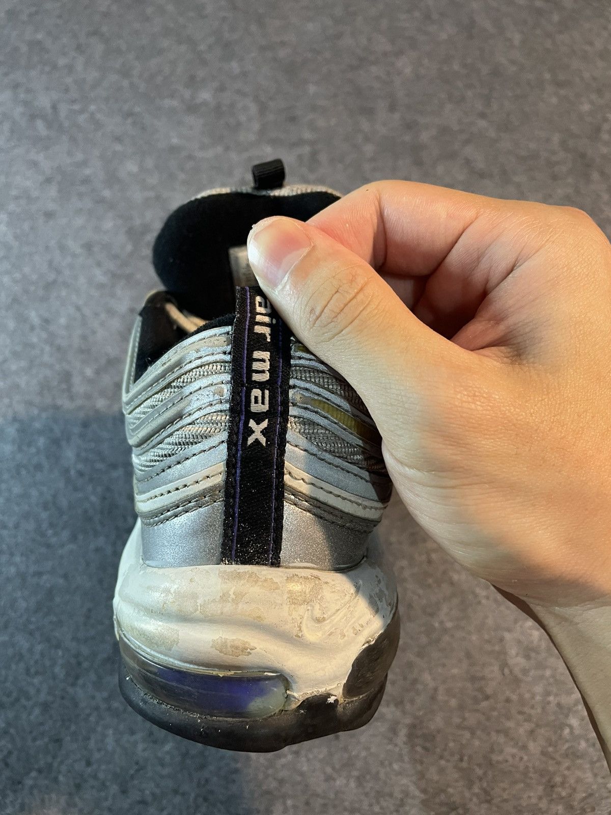 Nike Nike Air Max 97 Silver Violet Size US 7.5 / EU 40-41 - 10 Thumbnail