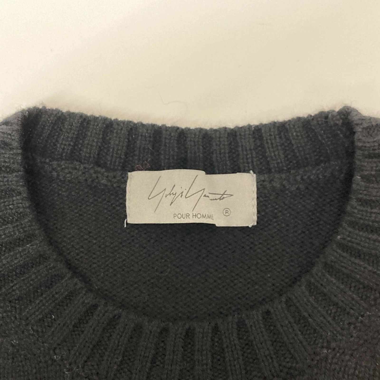 yohji yamamoto pour homme 22AW wool moheya knit setter