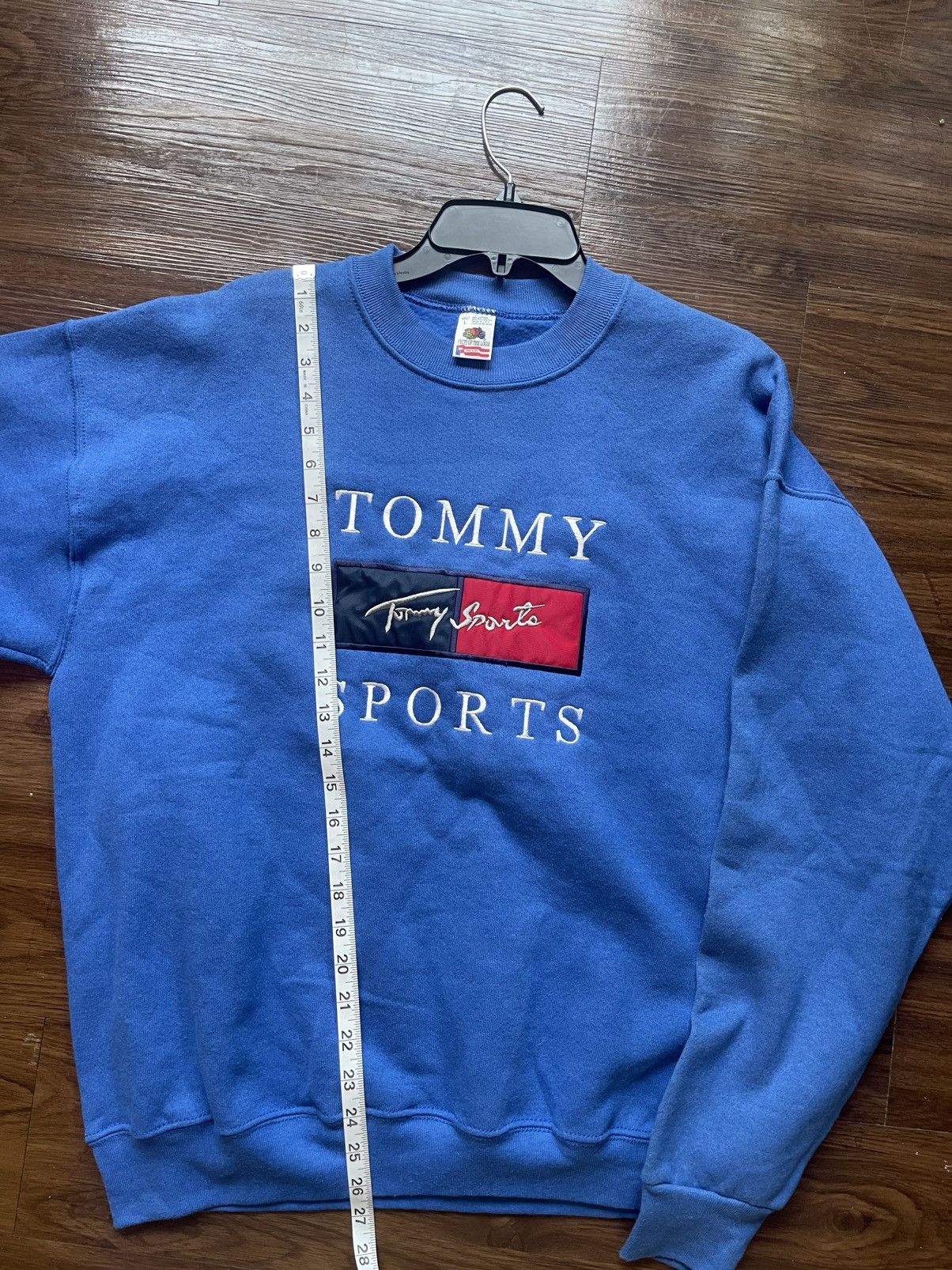 Fruit Of The Loom × Vintage Vintage 1990s-2000s Tommy Sports Pullover Blue Sweater (L) Size US L / EU 52-54 / 3 - 5 Thumbnail