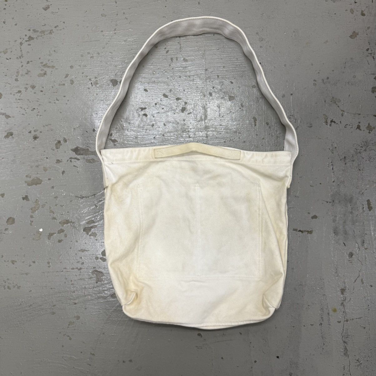 Japanese Brand MHL Margaret Howell Decay White Canvas Crossbody / Tote Bag Size ONE SIZE - 3 Thumbnail