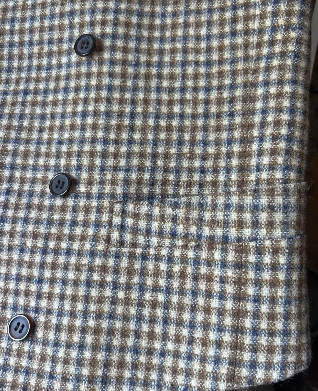 Suitsupply Suitsupply Vest Wool-Cashmere Carlo Barbera Check 2 breasted Size US M / EU 48-50 / 2 - 7 Thumbnail