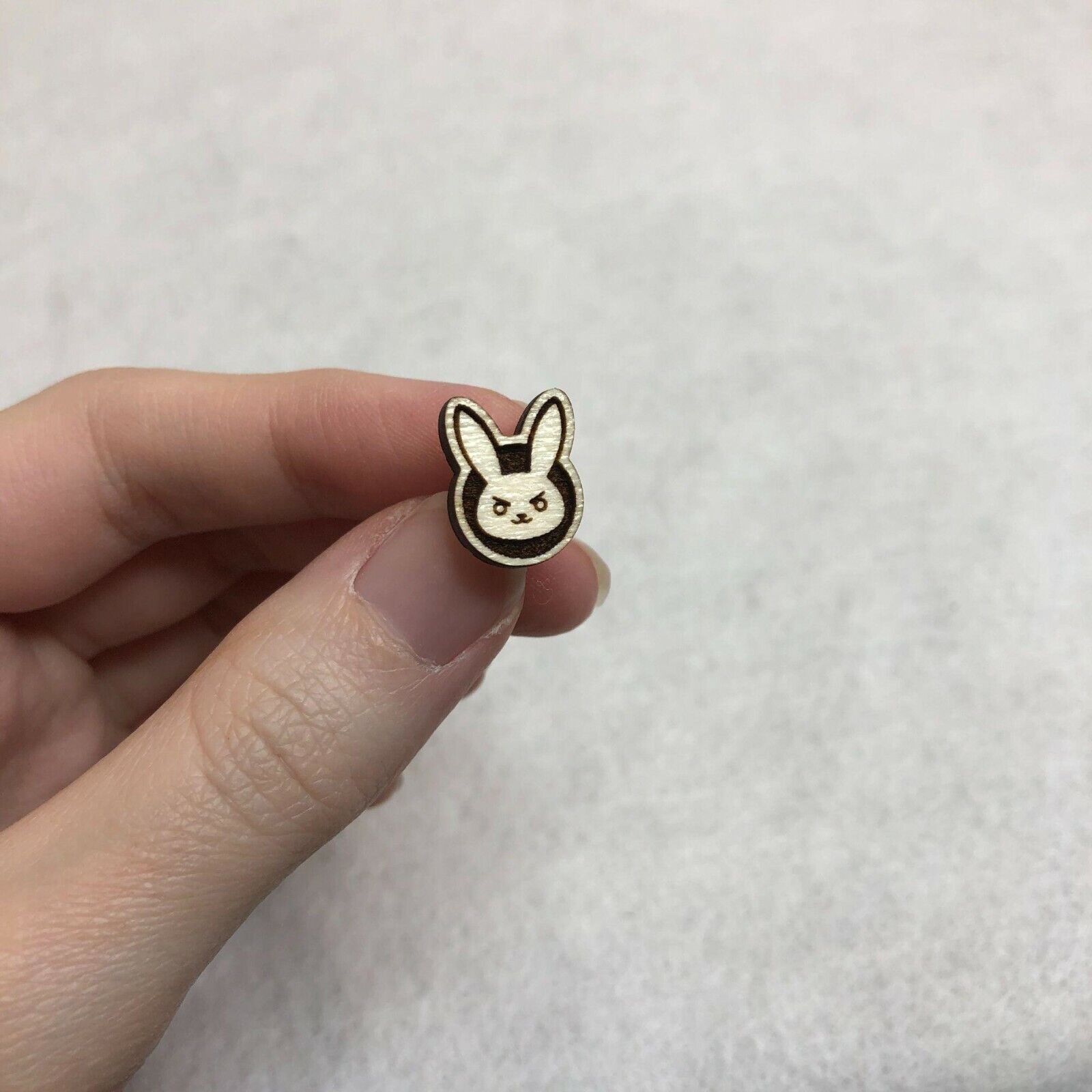 Other Overwatch DVa Wood Stud Earrings Size ONE SIZE - 2 Thumbnail