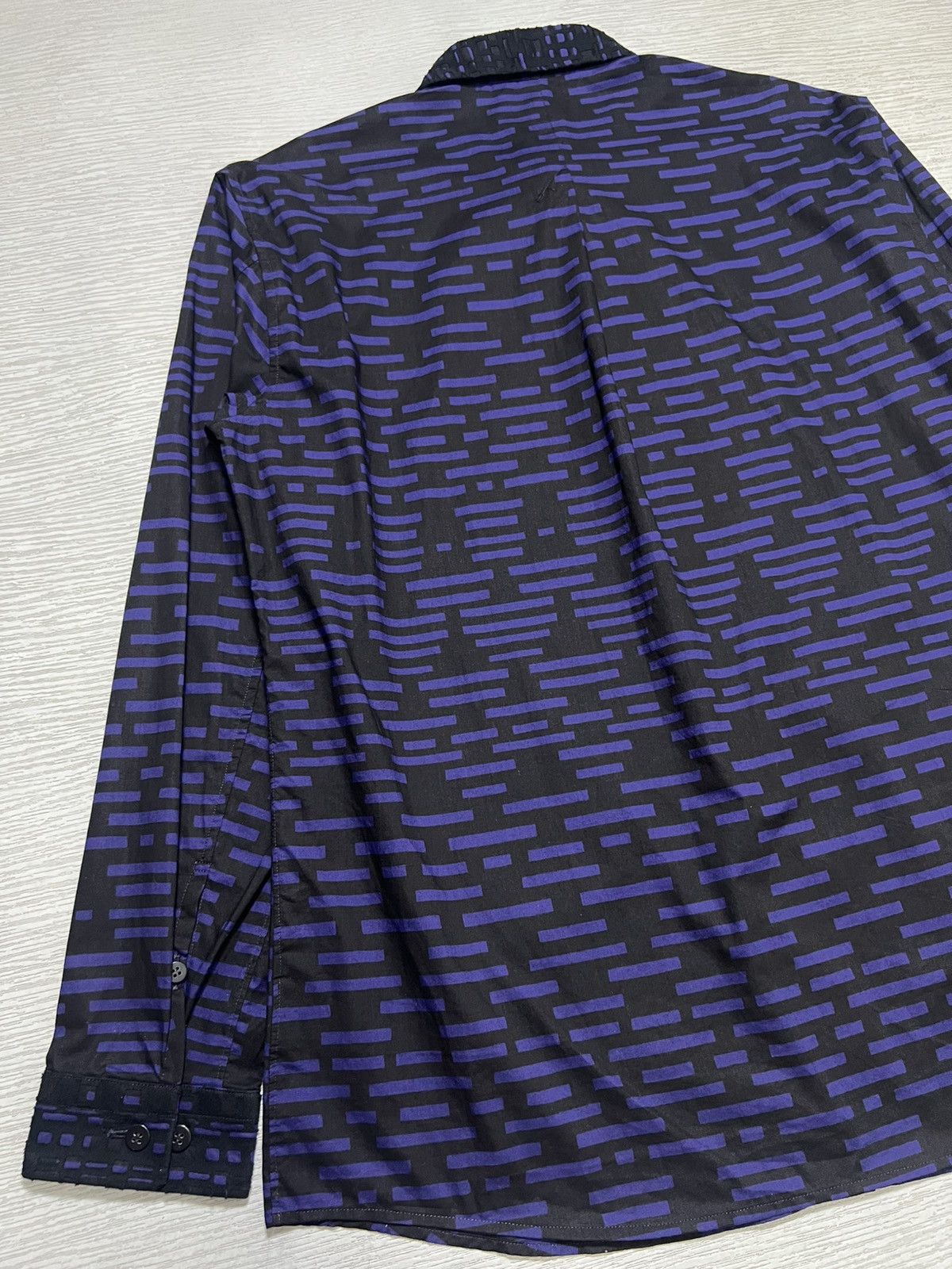 Issey Miyake Issey Miyake Men - Geometric Pattern Longsleeve Shirt Size US L / EU 52-54 / 3 - 9 Thumbnail