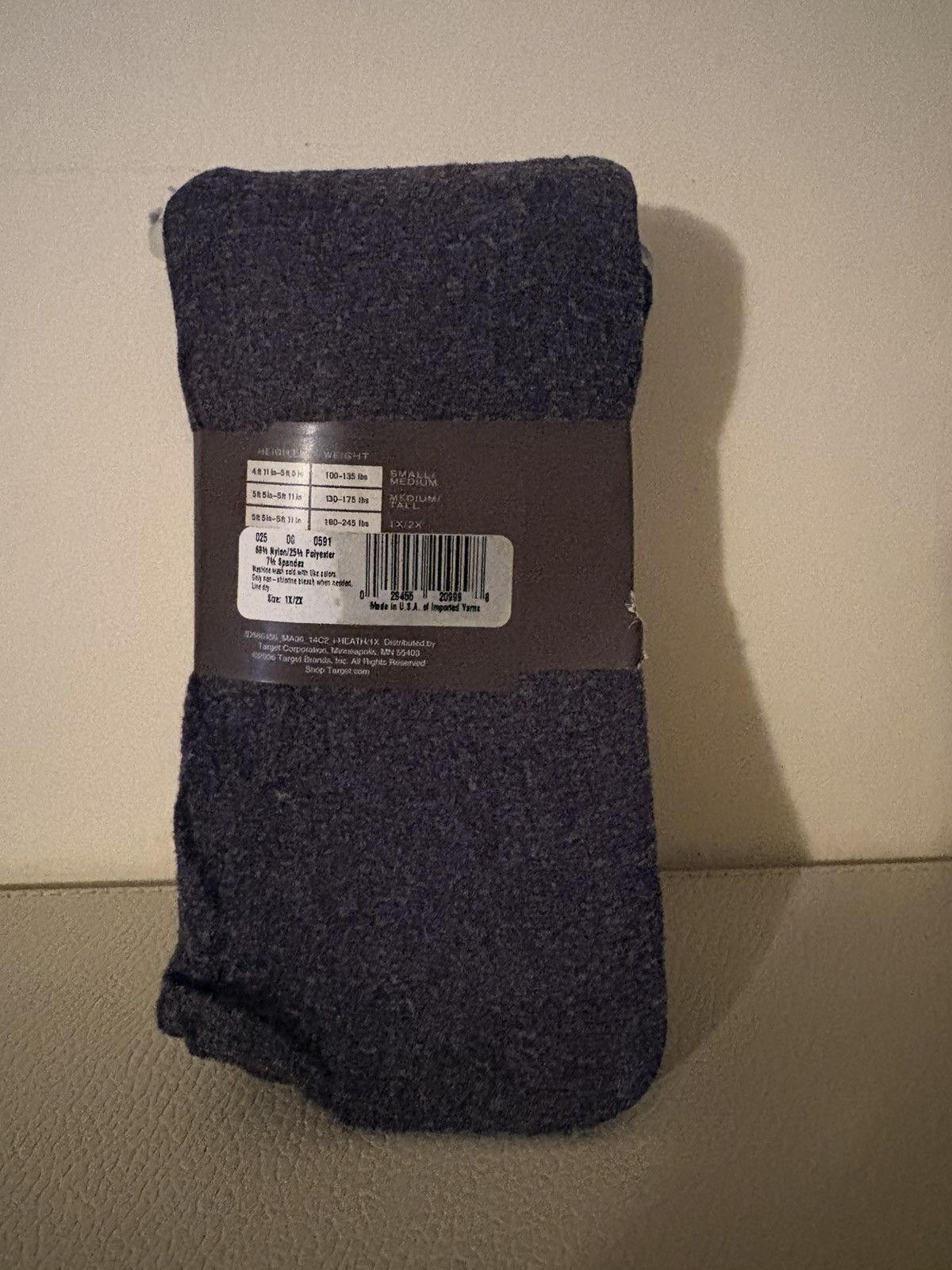 Merona Nwt Merona Heathered Gray Tights-1X/2x Size ONE SIZE - 2 Thumbnail