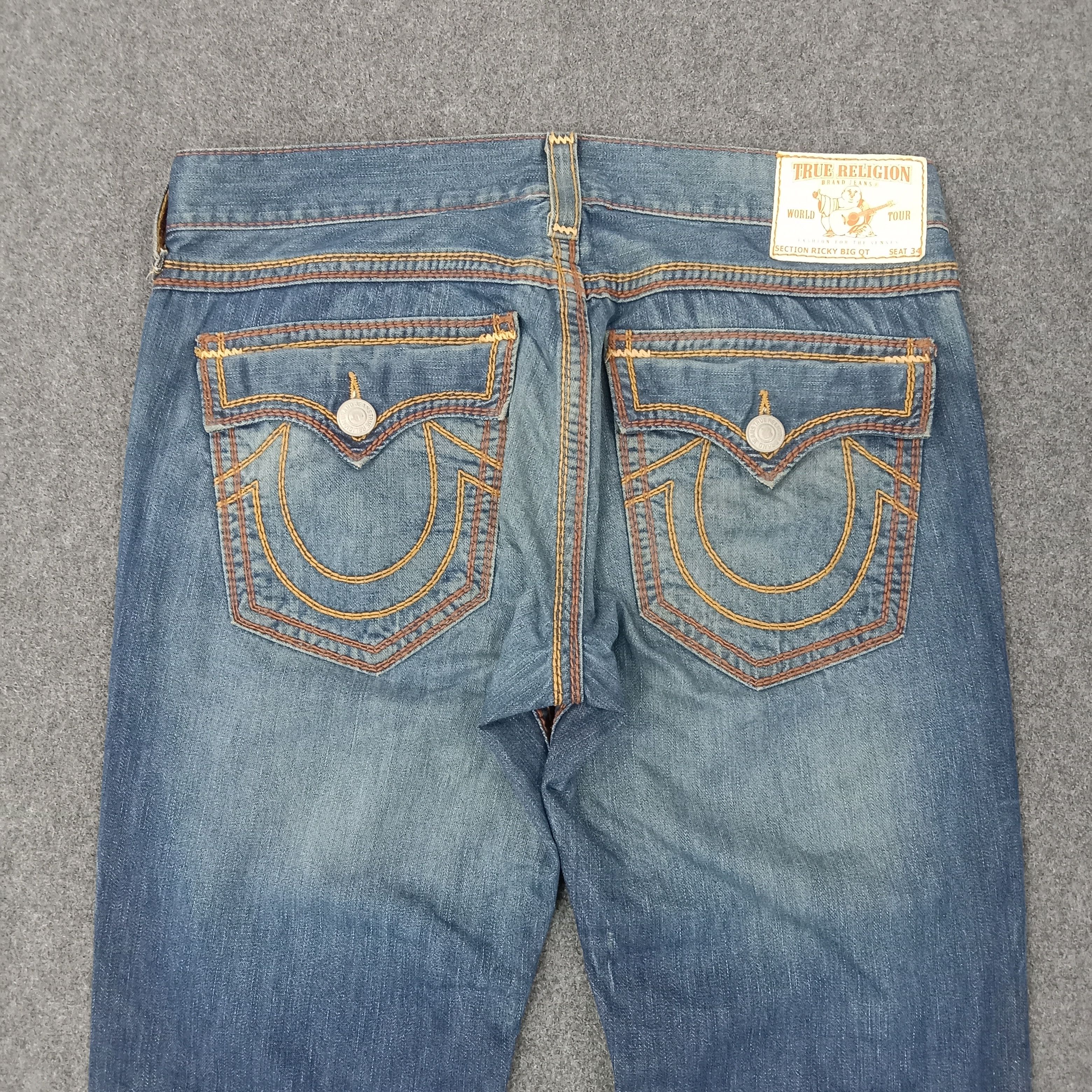 True Religion True Religion American Denim Jeans C258N5 Size US 37 - 7 Thumbnail