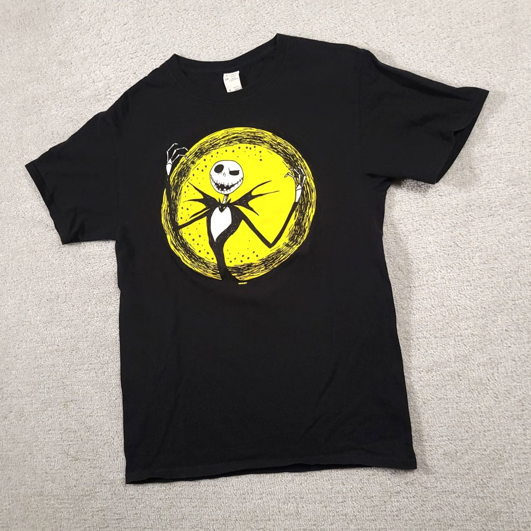 Disney Disney Nightmare Before Christmas Jack Skellington T Shirt Adult Small Black Halloween Graphic Tee Size US S / EU 44-46 / 1 - 2 Thumbnail