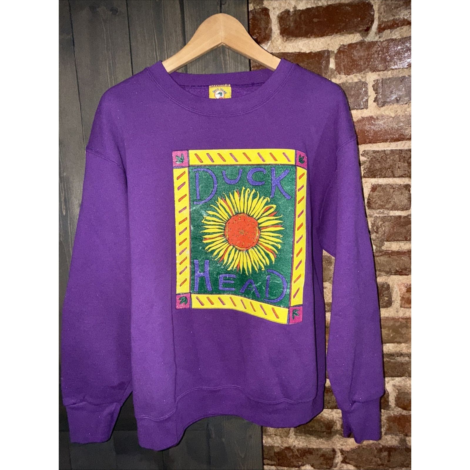 Duck Head Duck Head Unisex 90’s SunFlower Crewneck Sweatshirt Sz L Size US L / EU 52-54 / 3 - 2 Thumbnail