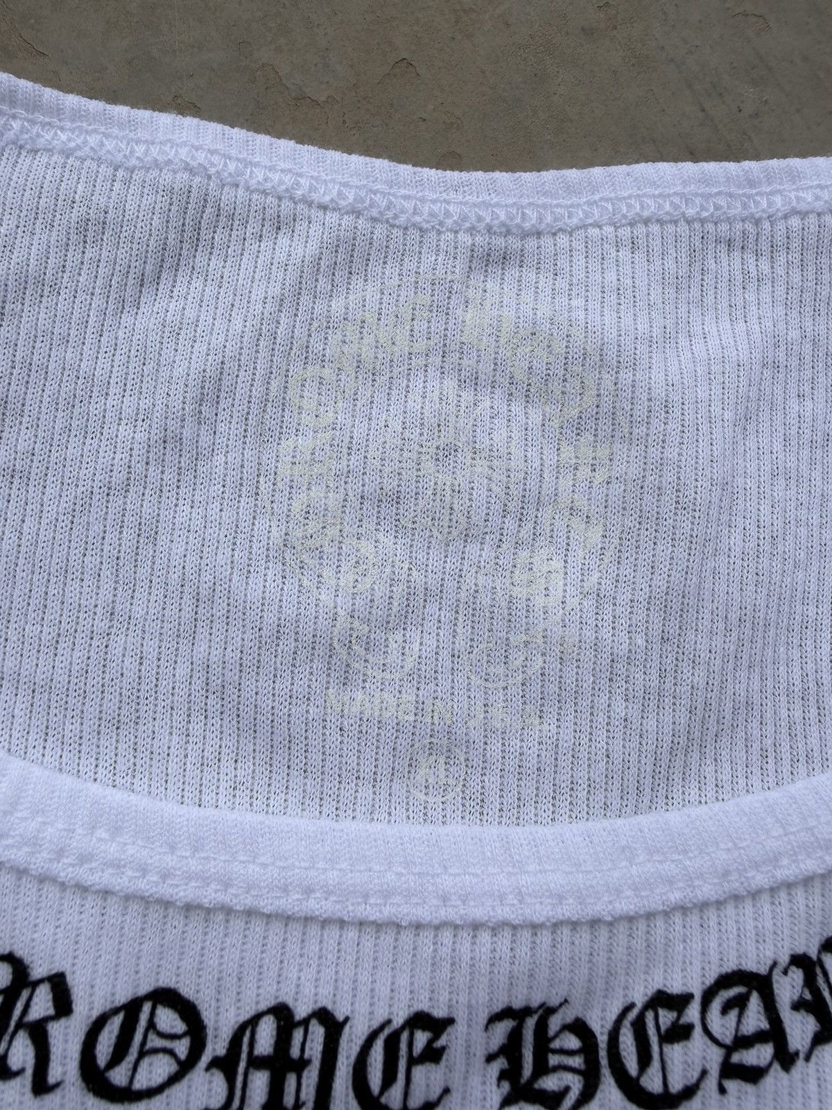 Chrome Hearts Chrome Hearts Neck Logo Tank Top White Size XL Brand New Size US XL / EU 56 / 4 - 6 Thumbnail