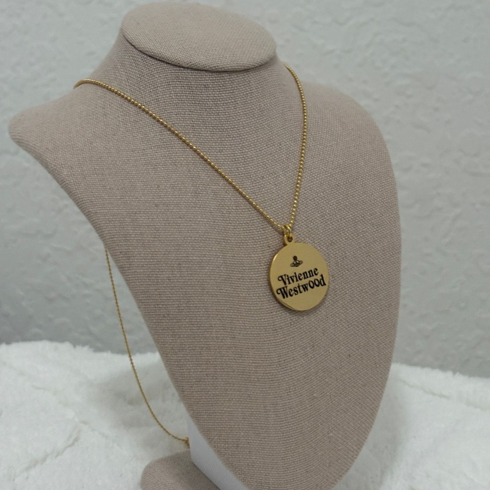 Vivienne Westwood Vivienne Westwood Logo Pendant Necklace 18K gold-plated Size ONE SIZE - 9 Thumbnail