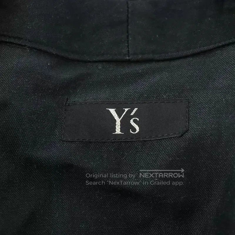 Yohji Yamamoto Y's Black Long Sleeve Dress Coat. Size M / US 6-8 / IT 42-44 - 4 Thumbnail