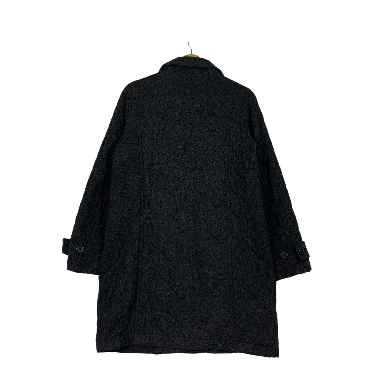 Lands' End LANDS’ END Primaloft Wool Rayon Black Coat #1132-C52 Size L / US 10 / IT 46 - 7 Thumbnail
