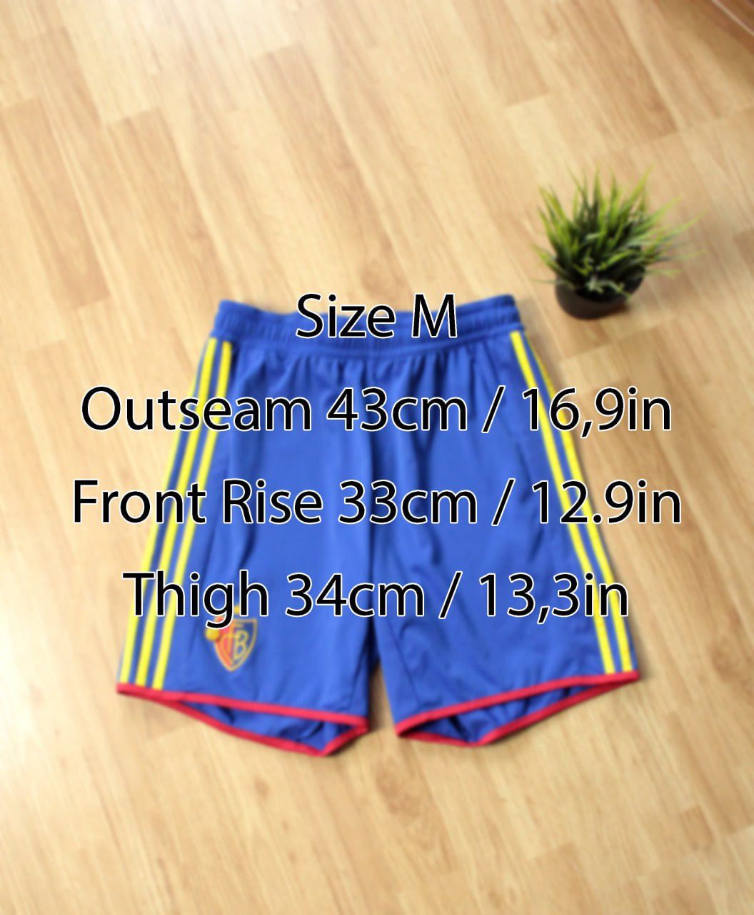 Adidas × Vintage 🔥 2012 Basel Home Adidas Football Shorts Jersey Size US 30 / EU 46 - 2 Thumbnail