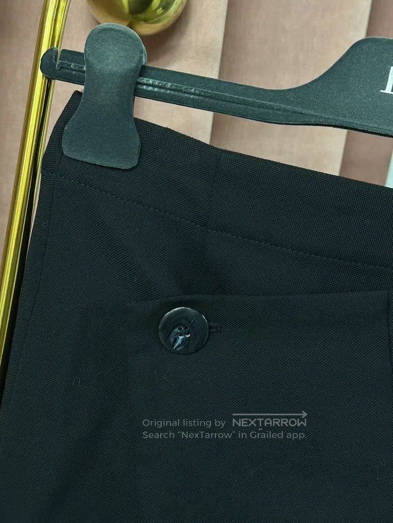 Acne Studios Acne Studios Black asymmetric button half skirt Size 42" / US 20 - 3 Thumbnail