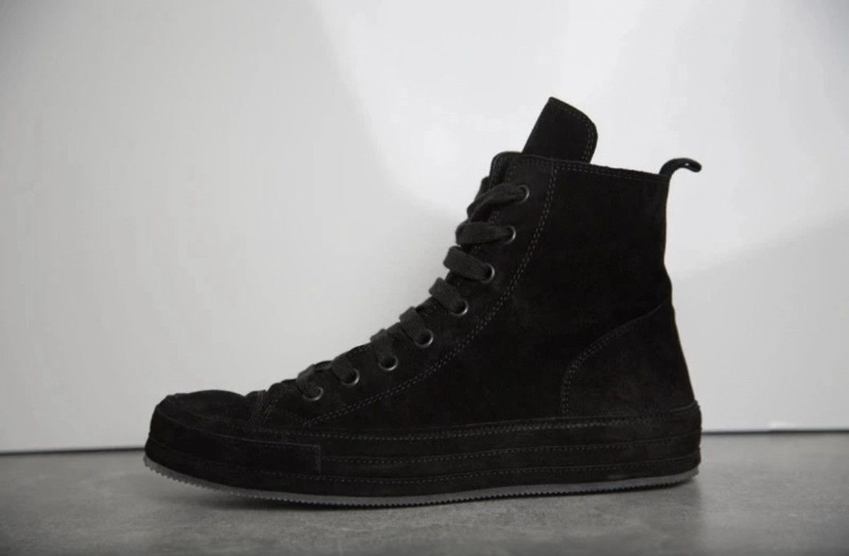 Ann Demeulemeester Ann Demeulemeester AW13 Suede High Tops in black Size US 8 / EU 41 - 4 Thumbnail
