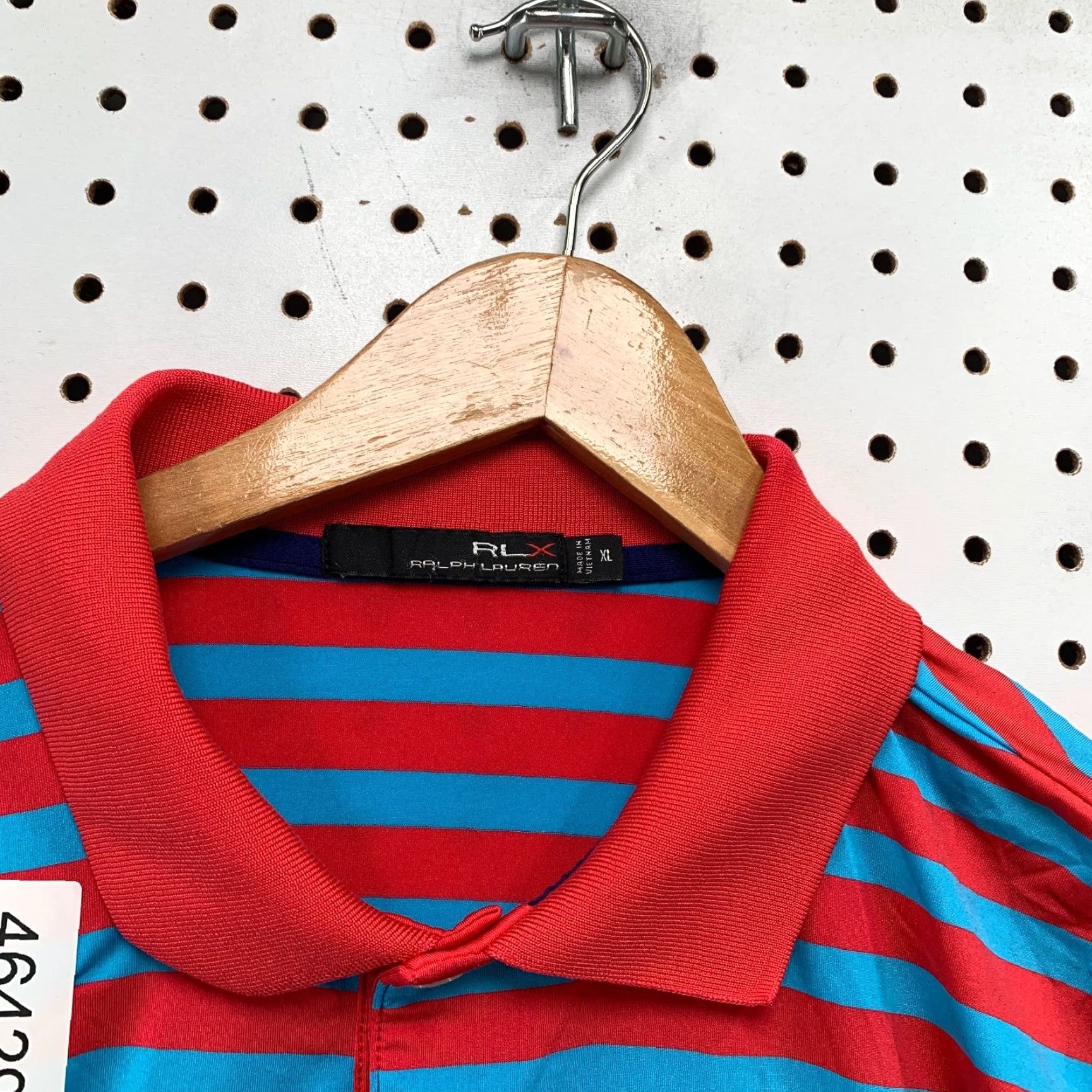 RLX Ralph Lauren RLX Ralph Lauren Polo Shirt Mens XL Blue Striped Golf Performance Wicking Polo Size US XL / EU 56 / 4 - 3 Thumbnail