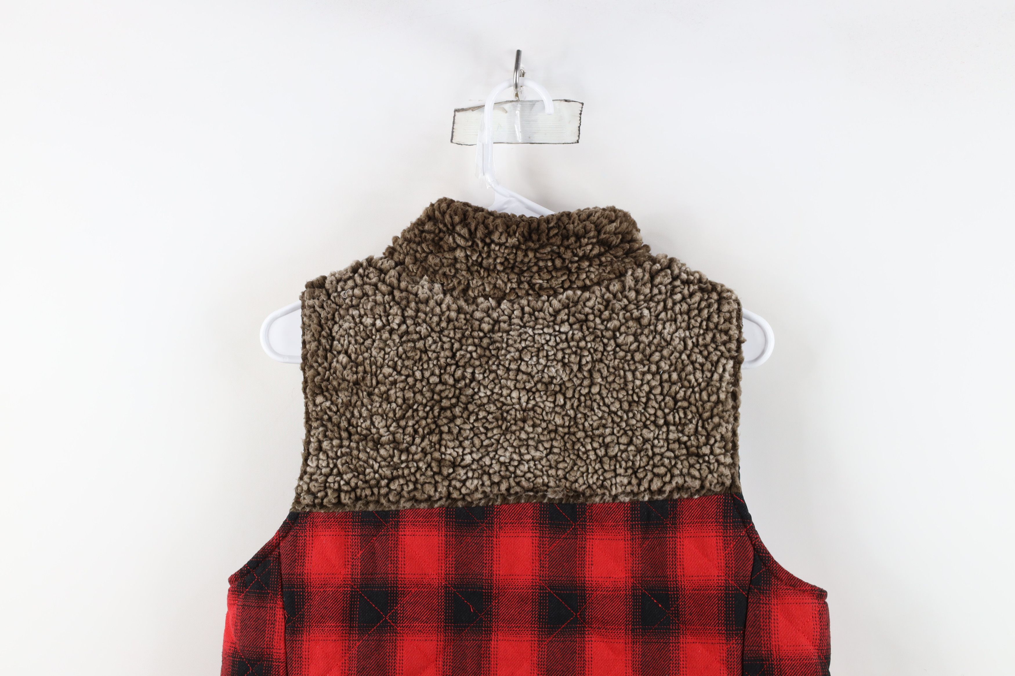 Vintage Simply Southern Fleece Flannel Quilted Puffer Vest Jacket Size M / US 6-8 / IT 42-44 - 13 Thumbnail