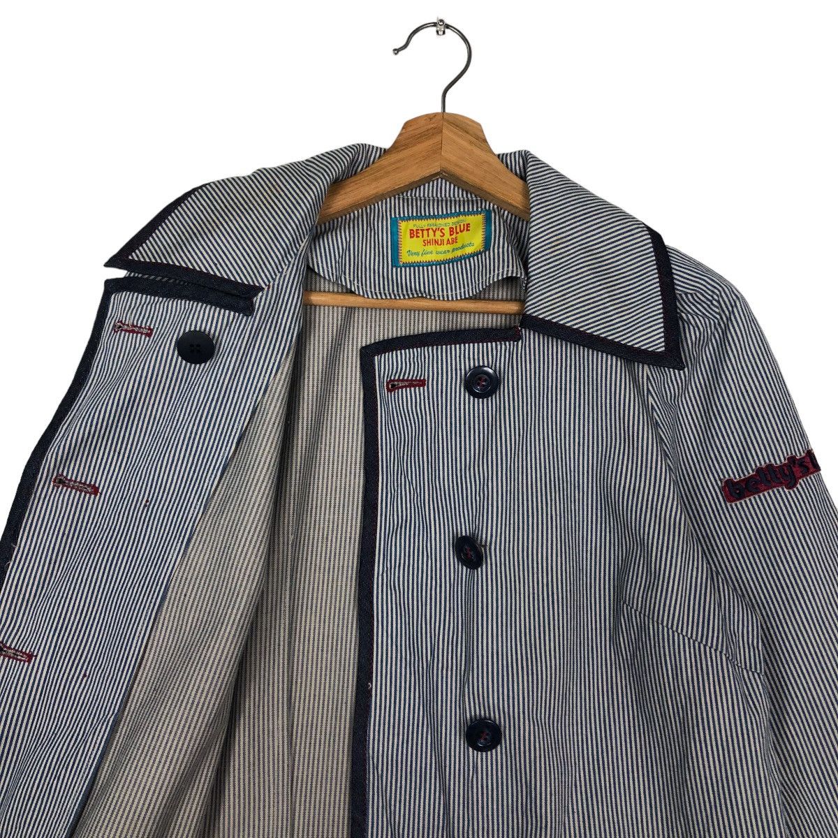 Japanese Brand 🔥Vtg Hickory Chore Jacket Striped Betty’s Blue Issey Miyake Size US M / EU 48-50 / 2 - 10 Thumbnail