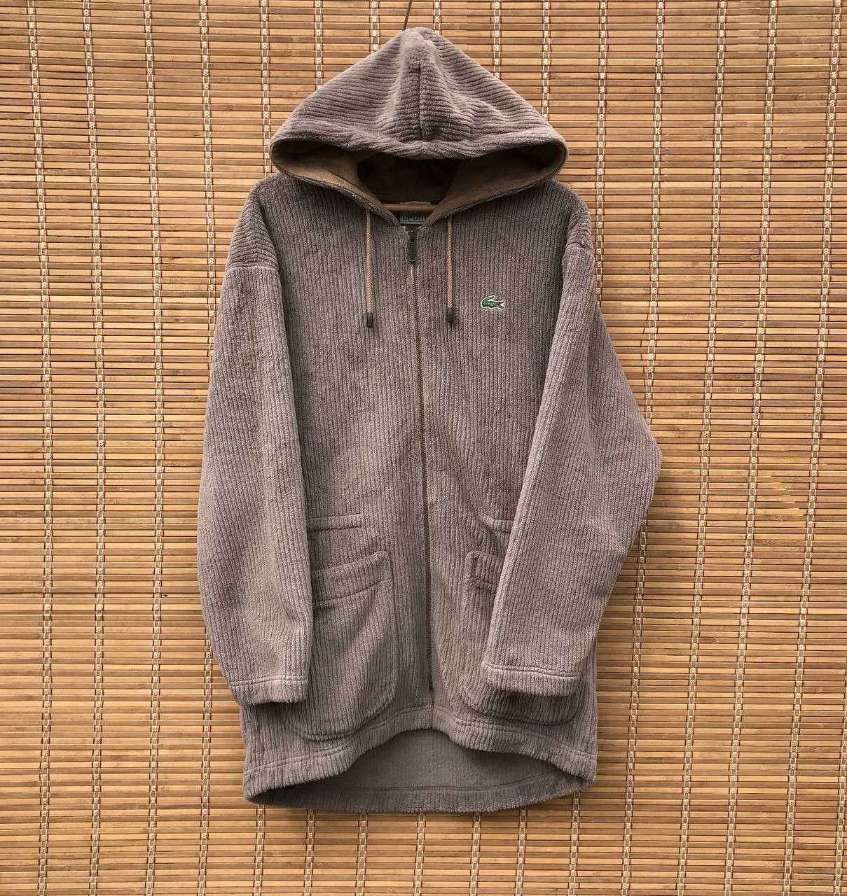 Lacoste × Vintage VINTAGE LACOSTE HOODIE X POLARTEX JUMPER BAGGY Size US XL / EU 56 / 4 - 1 Thumbnail