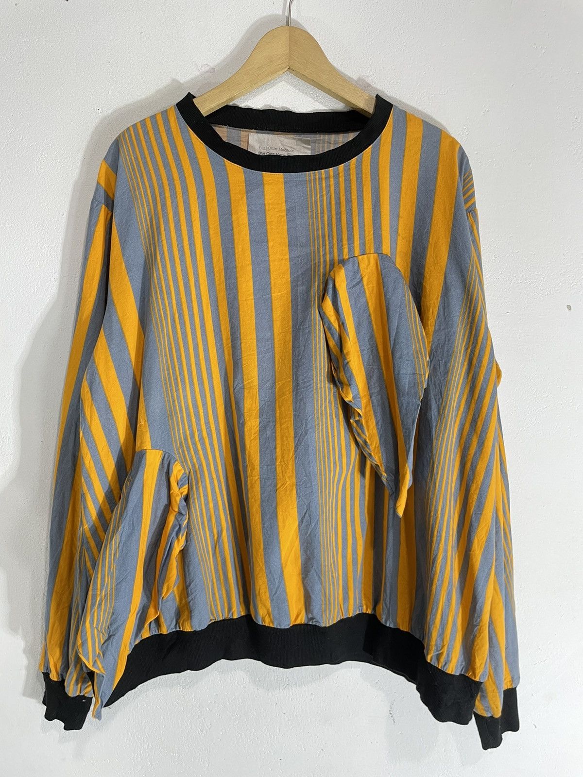Issey Miyake Undefined Nice Design Striped Sweatshirt Size US M / EU 48-50 / 2 - 12 Thumbnail