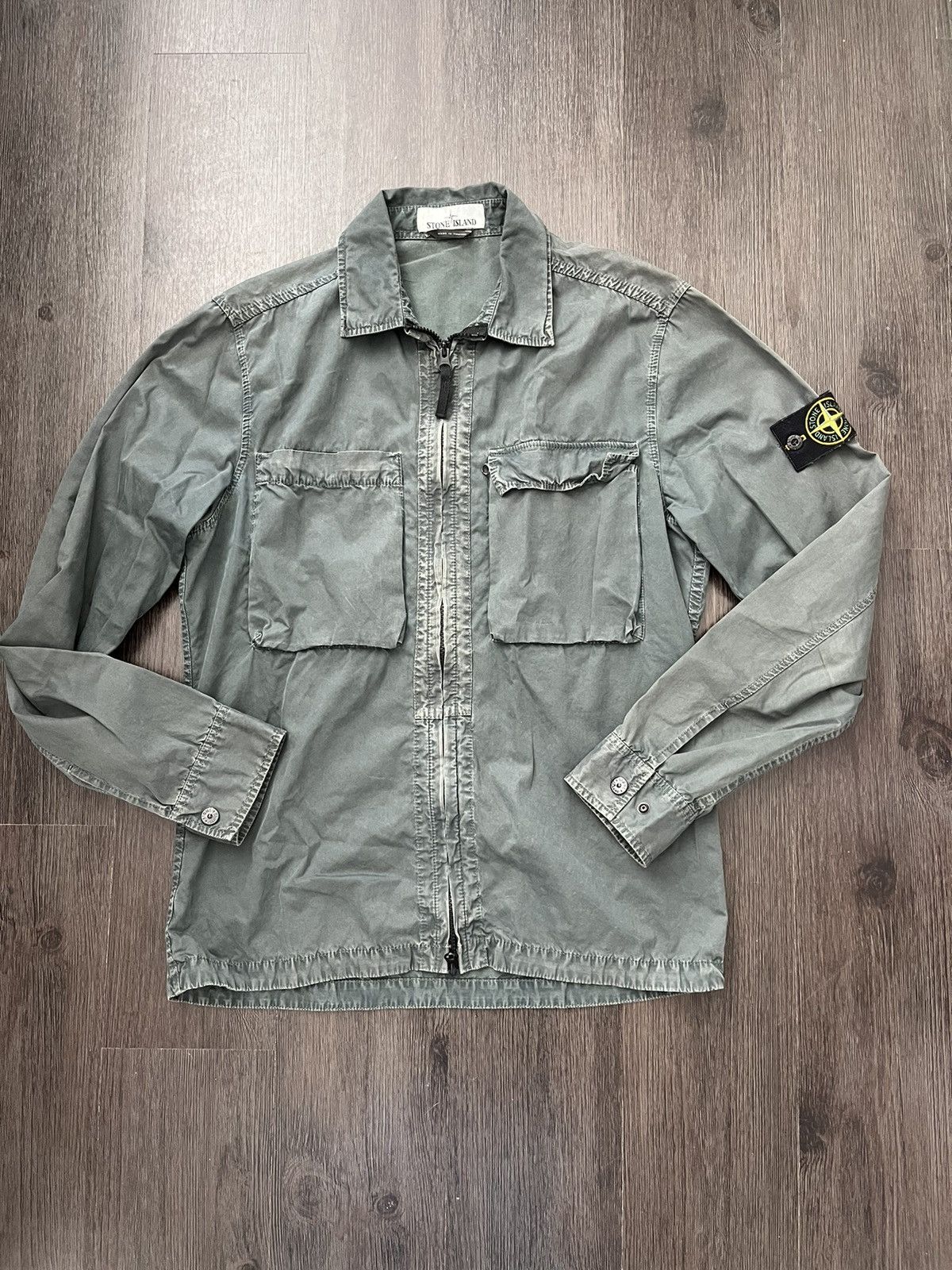 Stone Island × Vintage Stone Island Garment Dyed Shirt Jacket Size US M / EU 48-50 / 2 - 1 Thumbnail