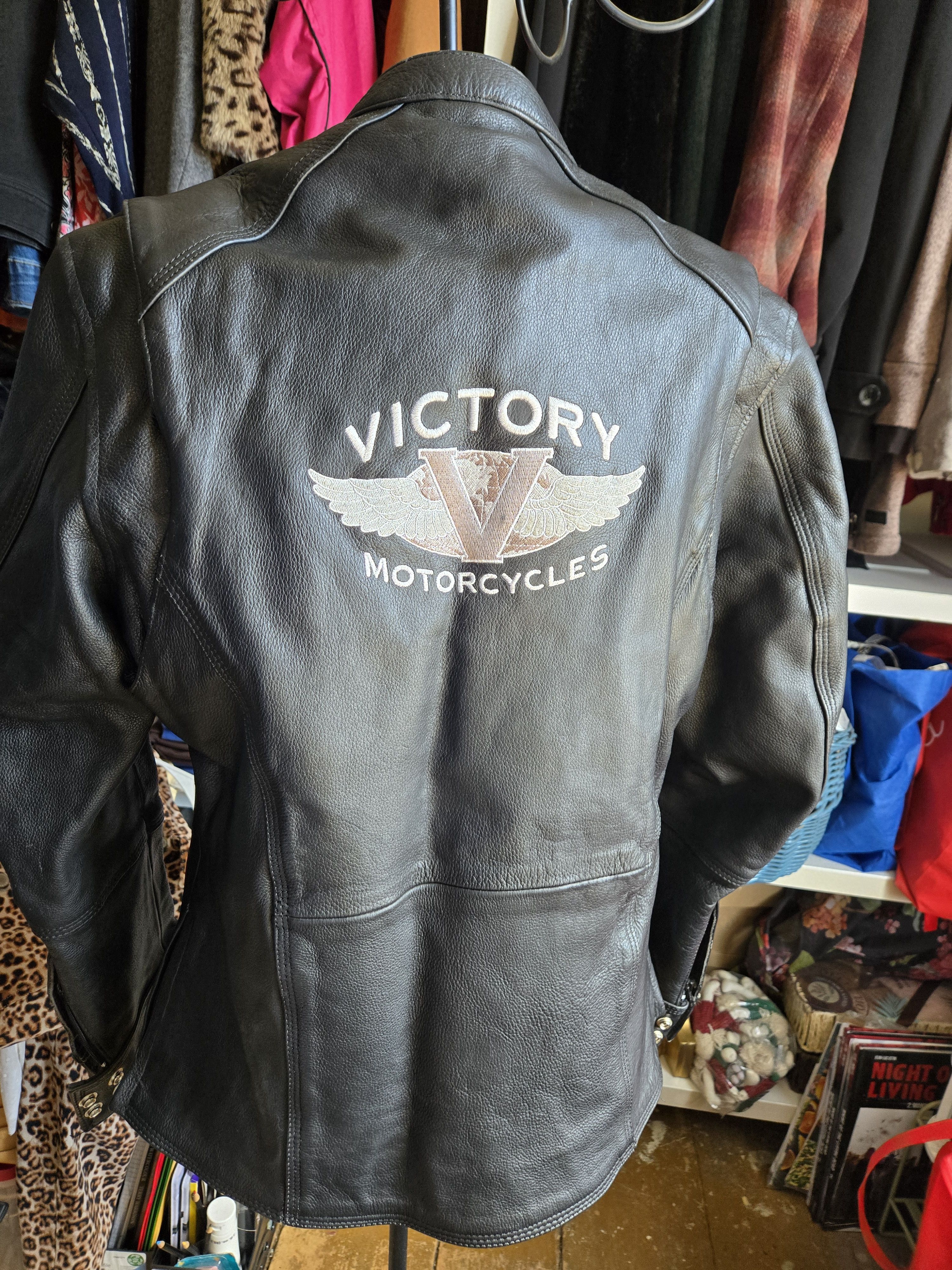Victory Sportswear Leather motorcycle jacket Size L / US 10 / IT 46 - 1 Thumbnail