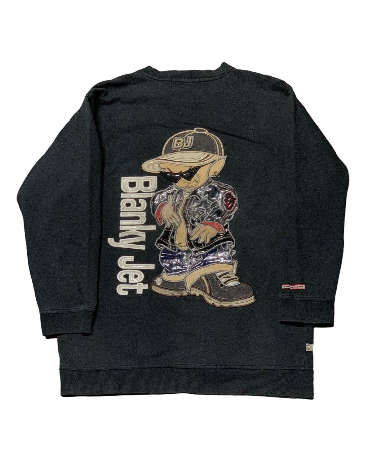 💥RARE💥-BLANKY JET Big Logo Spellout Backhits Sweatshirt