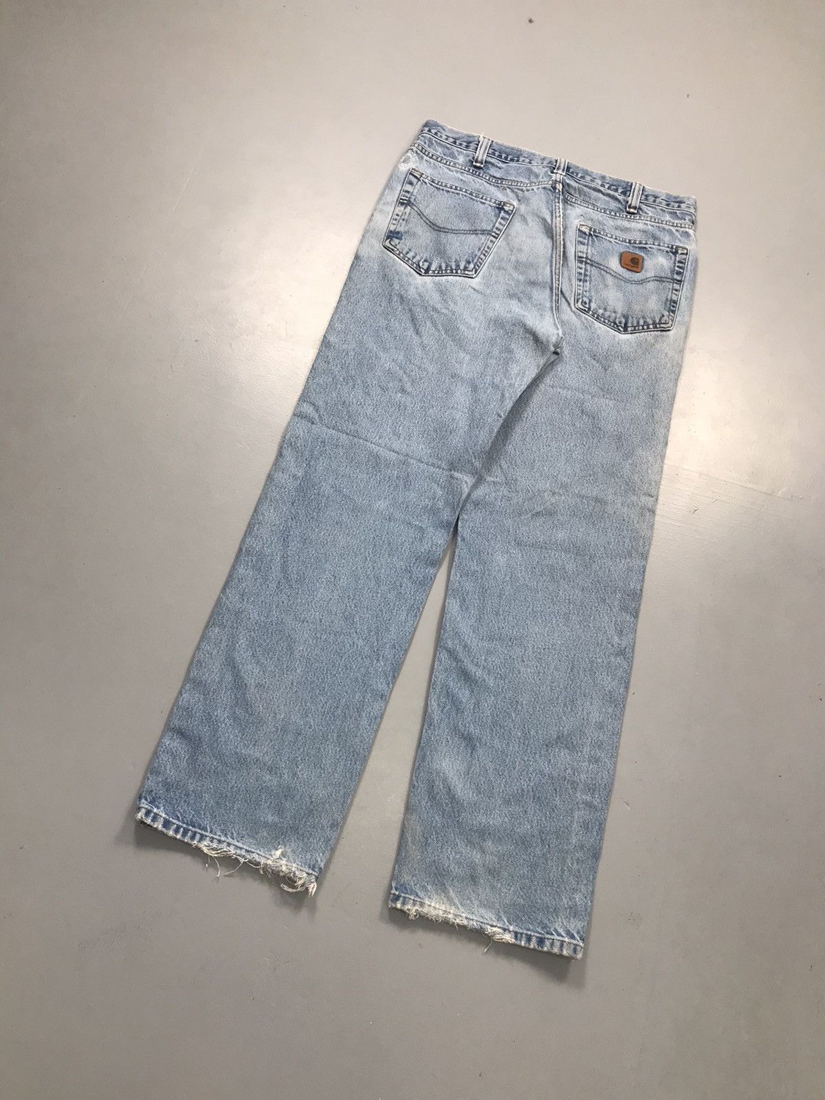 Carhartt Vintage Carhartt B460 DVB damaged denim Size US 34 / EU 50 - 10 Thumbnail