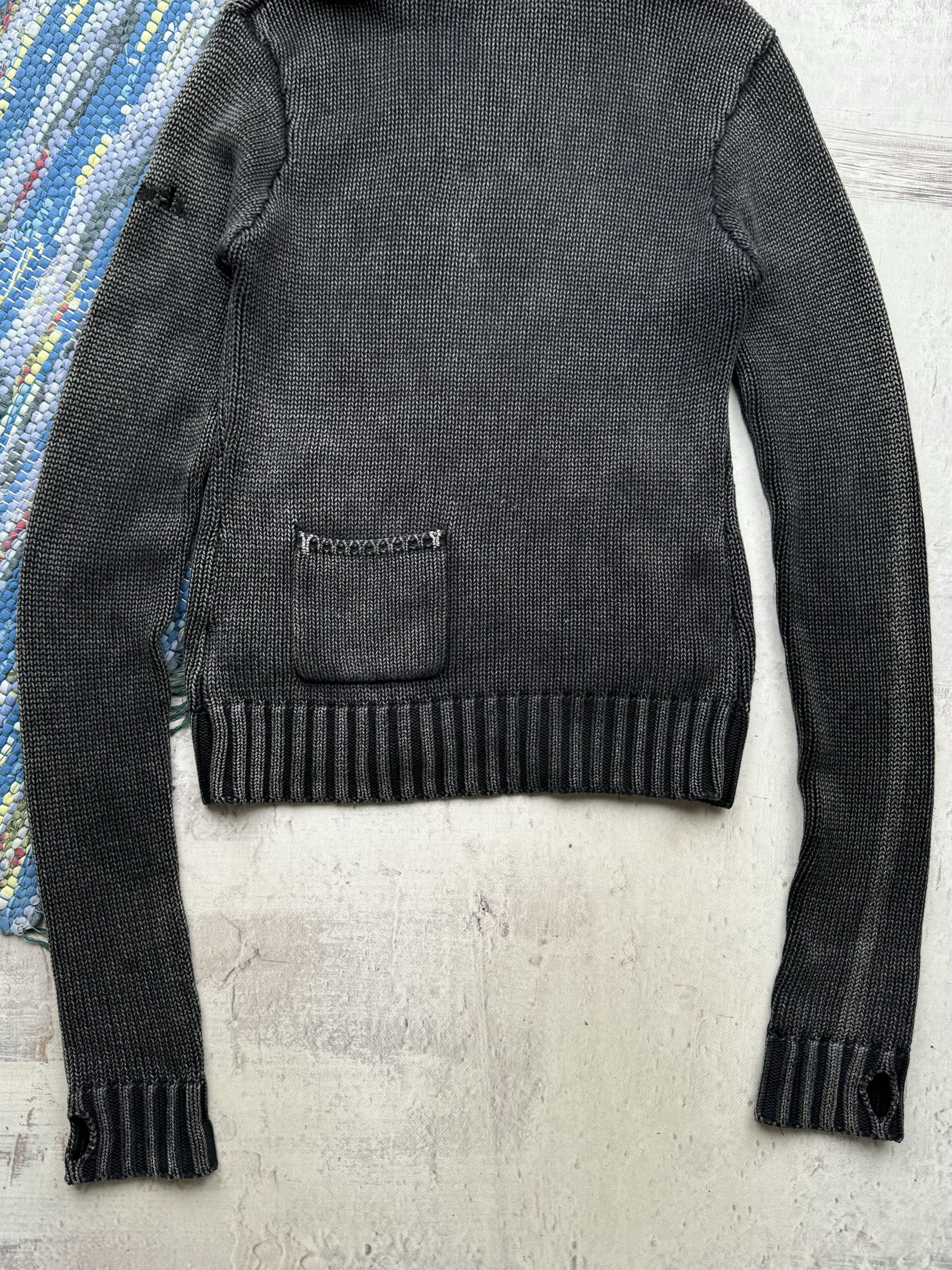 Bench Bench Vintage Faded Cropped Hoodie Ribbed Details A521(194) Size S / US 4 / IT 40 - 12 Thumbnail