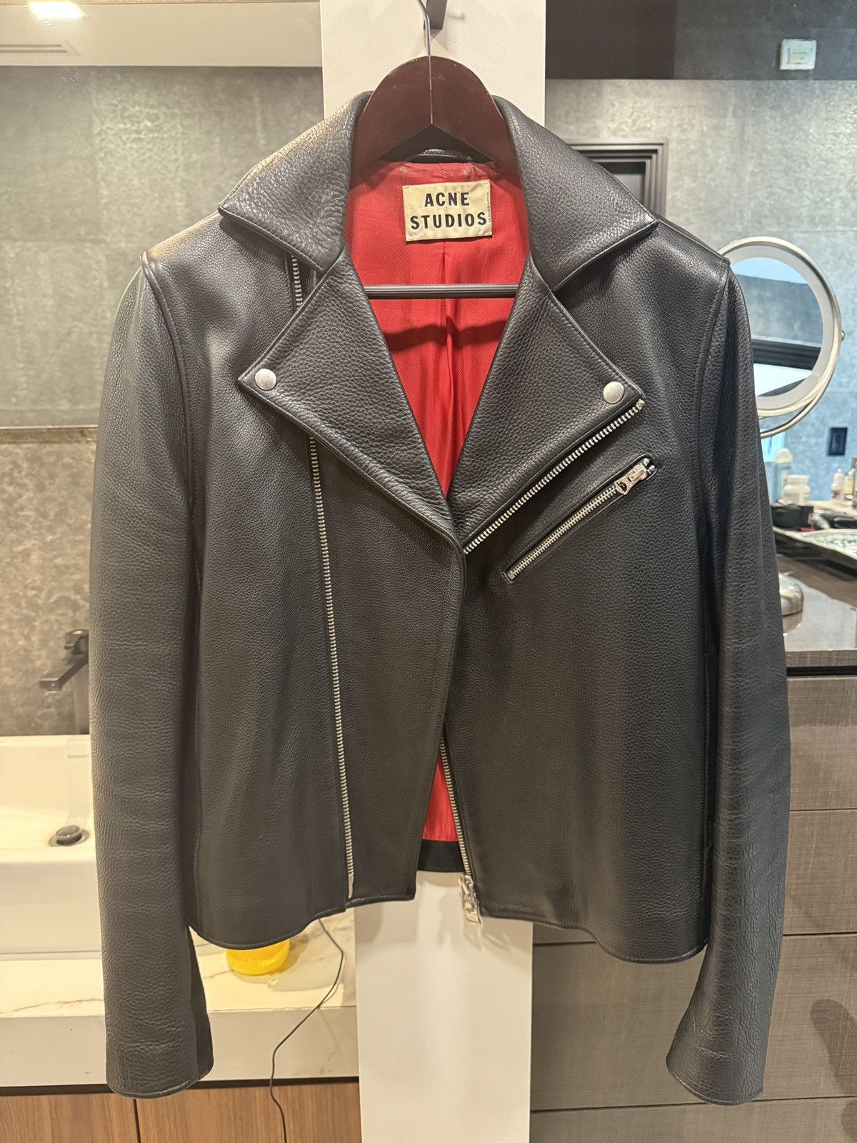 Acne Studios Gibson Leather Jacket | Grailed