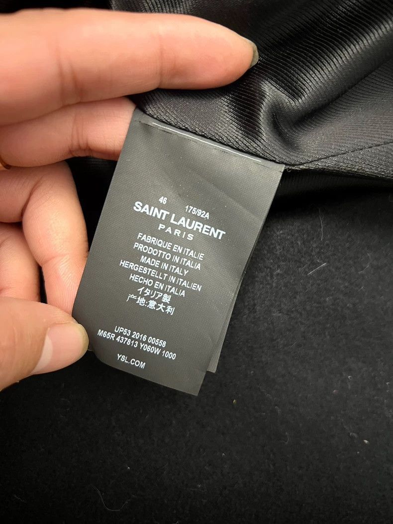 Saint Laurent Paris Saint Laurent Black Wool Blend Coat Jacket-2507 Size US L / EU 52-54 / 3 - 9 Thumbnail