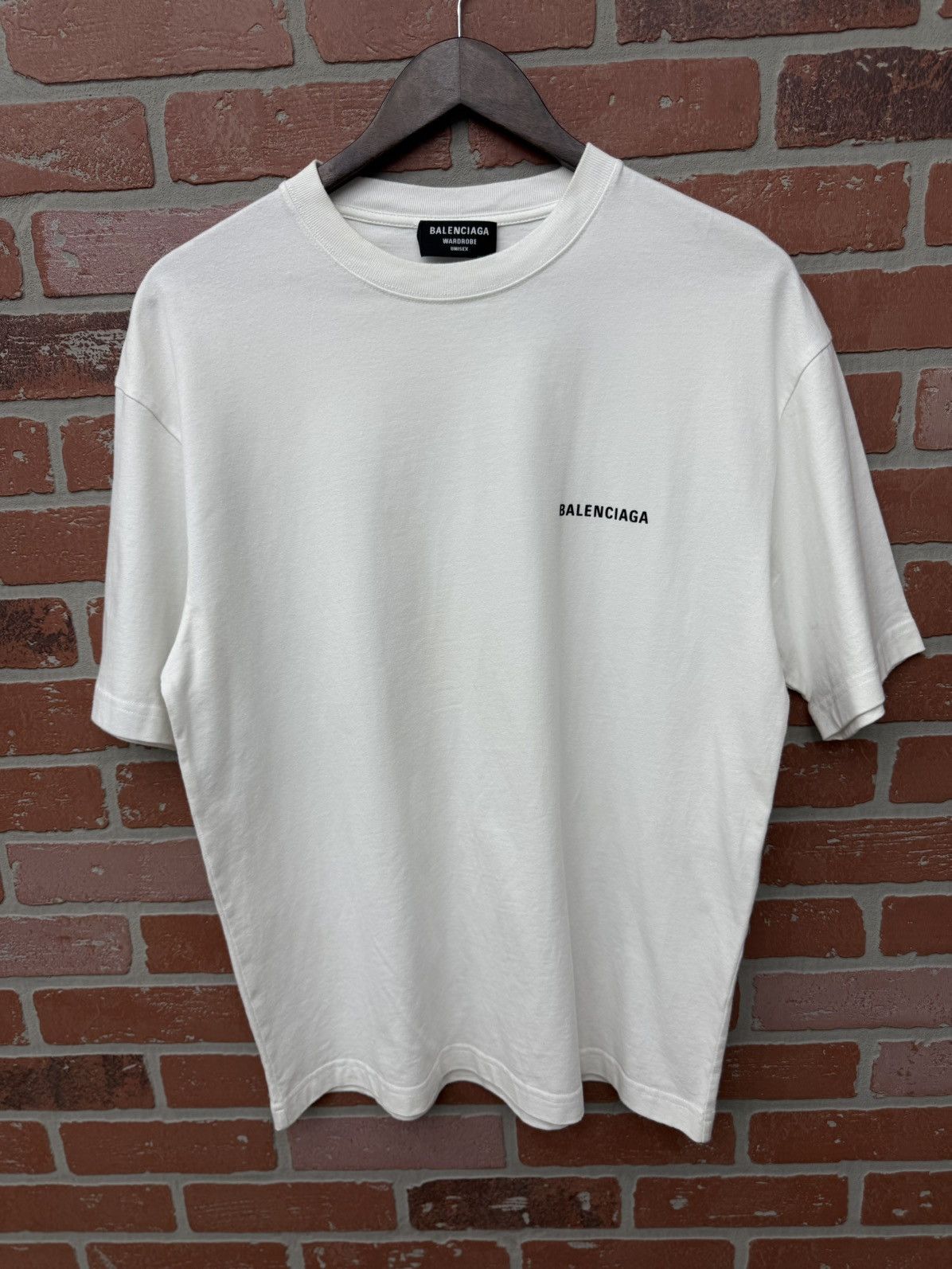 Balenciaga Balenciaga White Tee Shirt Back Logo $695 Retail Size XS Size US XS / EU 42 / 0 - 3 Thumbnail