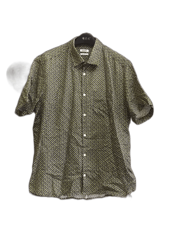 Kenzo Kenzo Short Sleeve Shirt with Unique Pattern Size US M / EU 48-50 / 2 - 1 Thumbnail