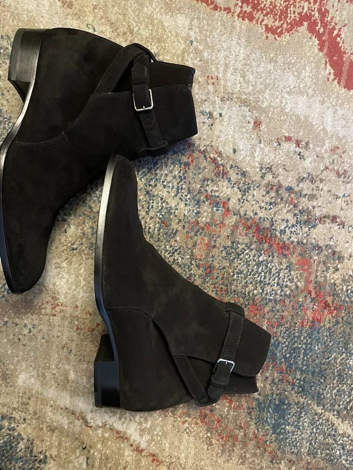 Saint Laurent Paris o1bcso1str0125 Boots in Black Size US 8 / EU 41 - 4 Thumbnail