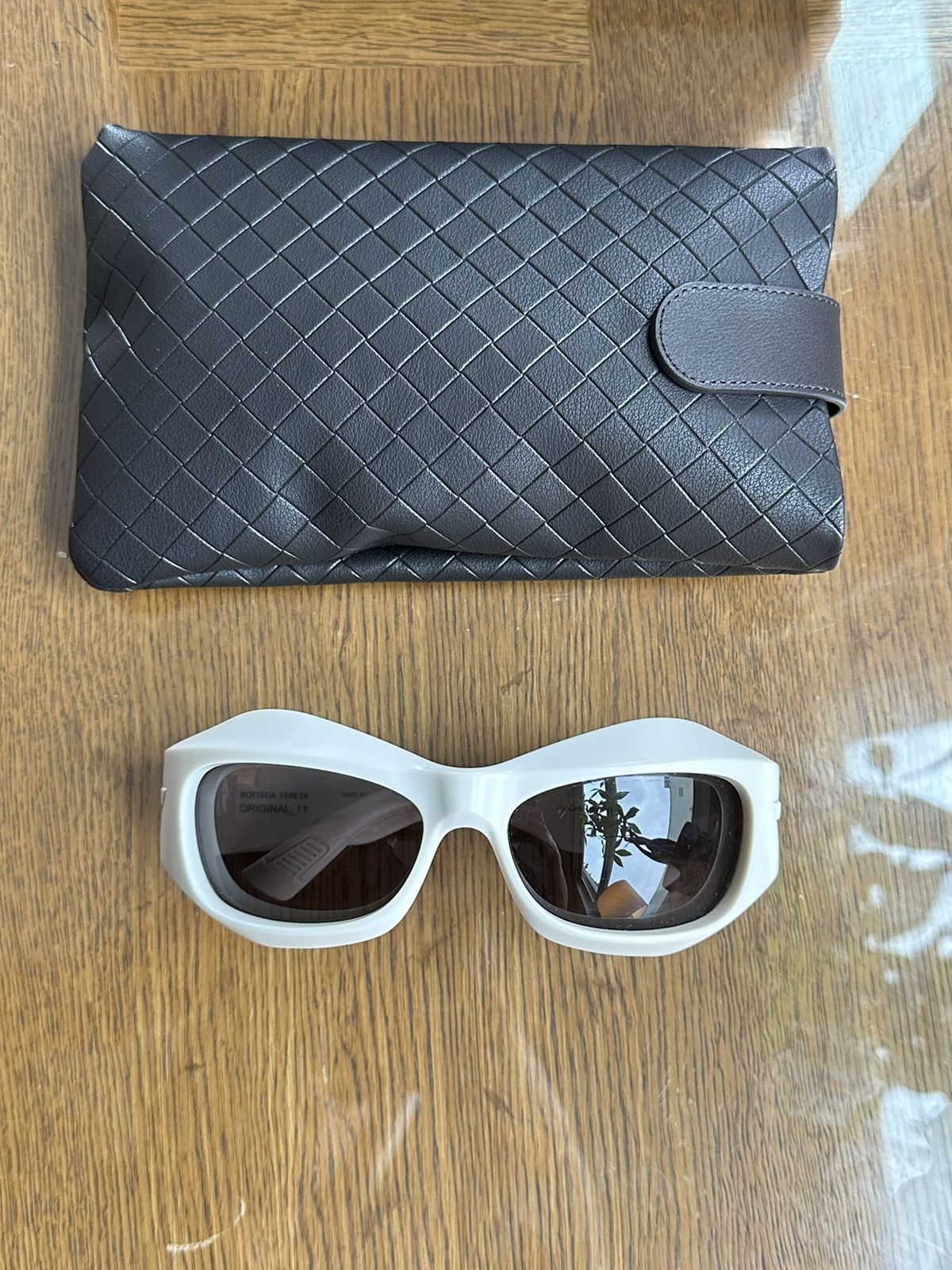 Bottega Veneta Bottega Veneta Off White Goggle Sunglasses Size ONE SIZE - 3 Thumbnail