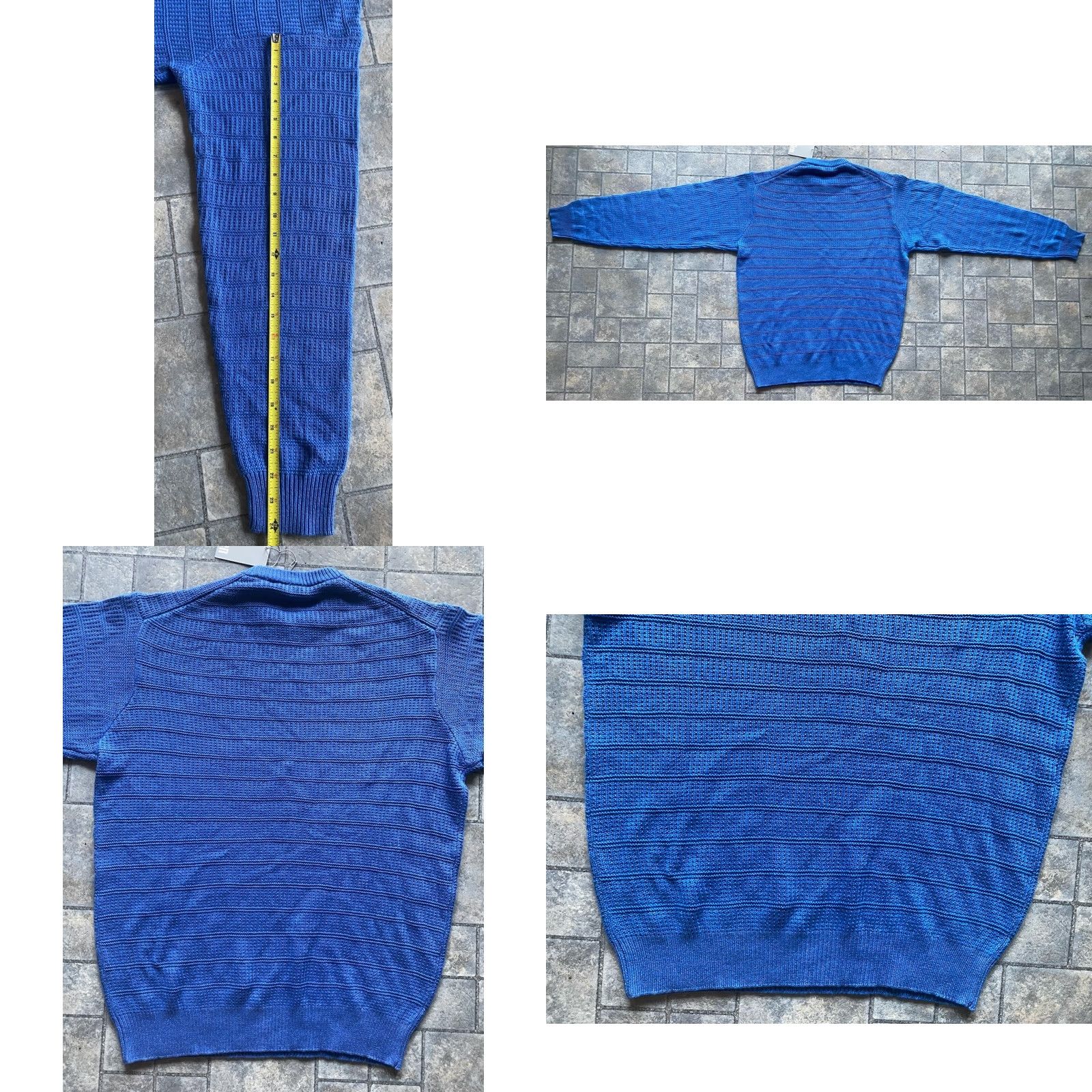 Vintage Cullen Sweater Women’s Blue Silk Cashmere Size L Pullover NWT New Size L / US 10 / IT 46 - 9 Thumbnail