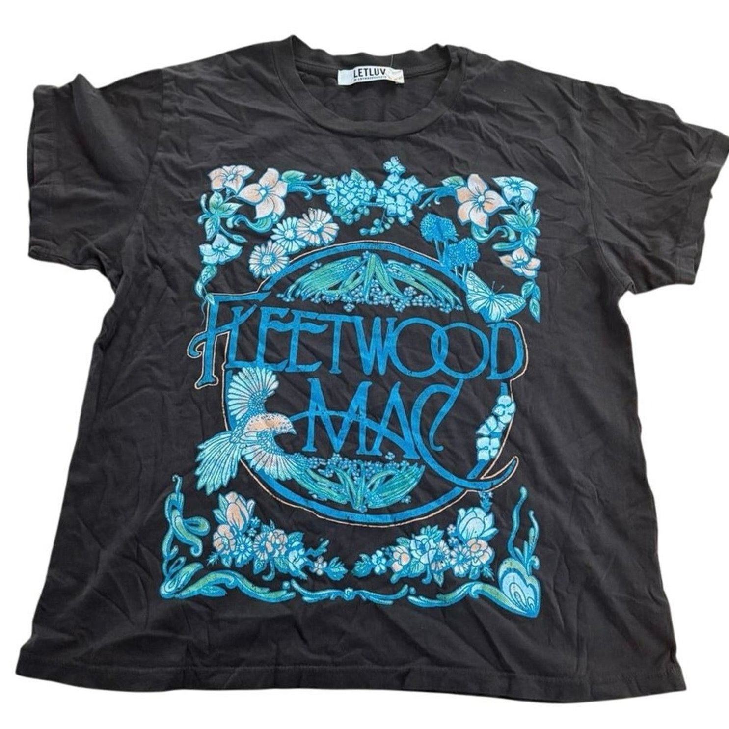 Anthropologie LETLUV Fleetwood Mac Graphic Tee New with Tag MSRP $88 Size S / US 4 / IT 40 - 6 Thumbnail