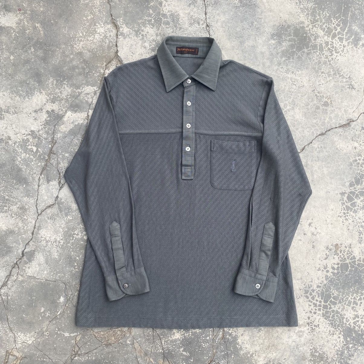 Yves Saint Laurent Very Rare 80s YSL Polo Hedi Slimane Size US M / EU 48-50 / 2 - 1 Thumbnail