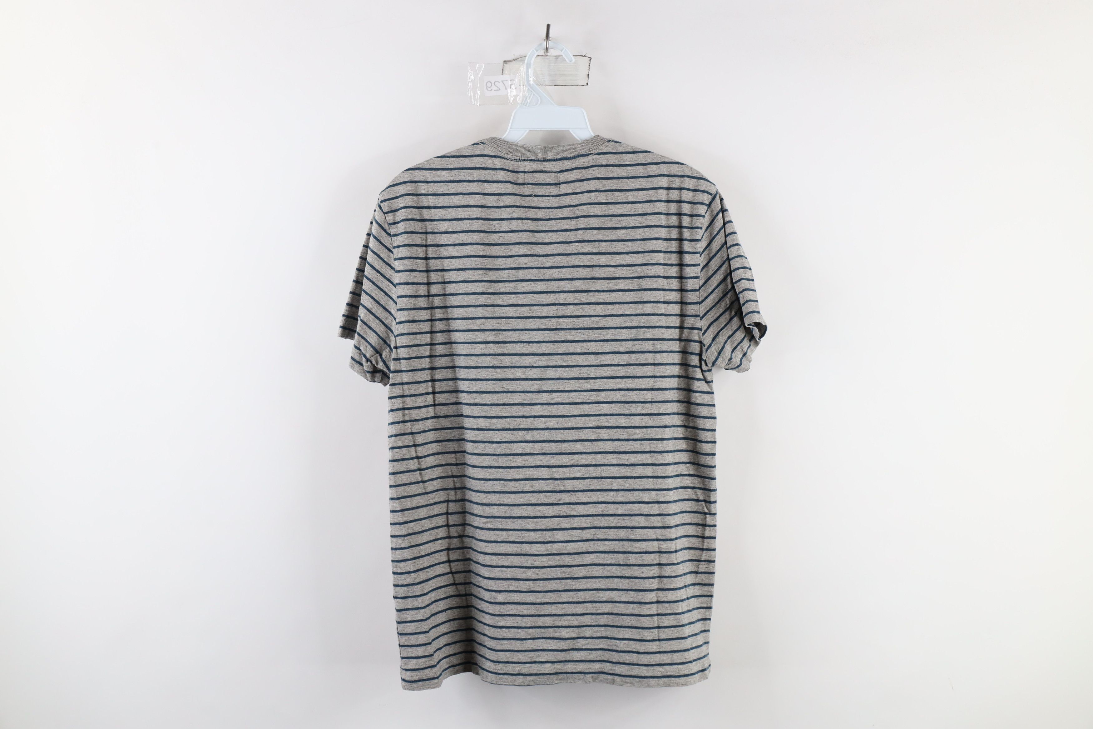 J.Crew × Vintage J Crew Fit Striped Short Sleeve Pocket T-Shirt Heather Gray Size US S / EU 44-46 / 1 - 9 Thumbnail