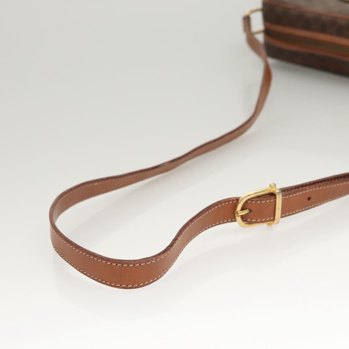 Celine CELINE Macadam Canvas Shoulder Bag Pvc Brown Gold Size ONE SIZE - 7 Thumbnail