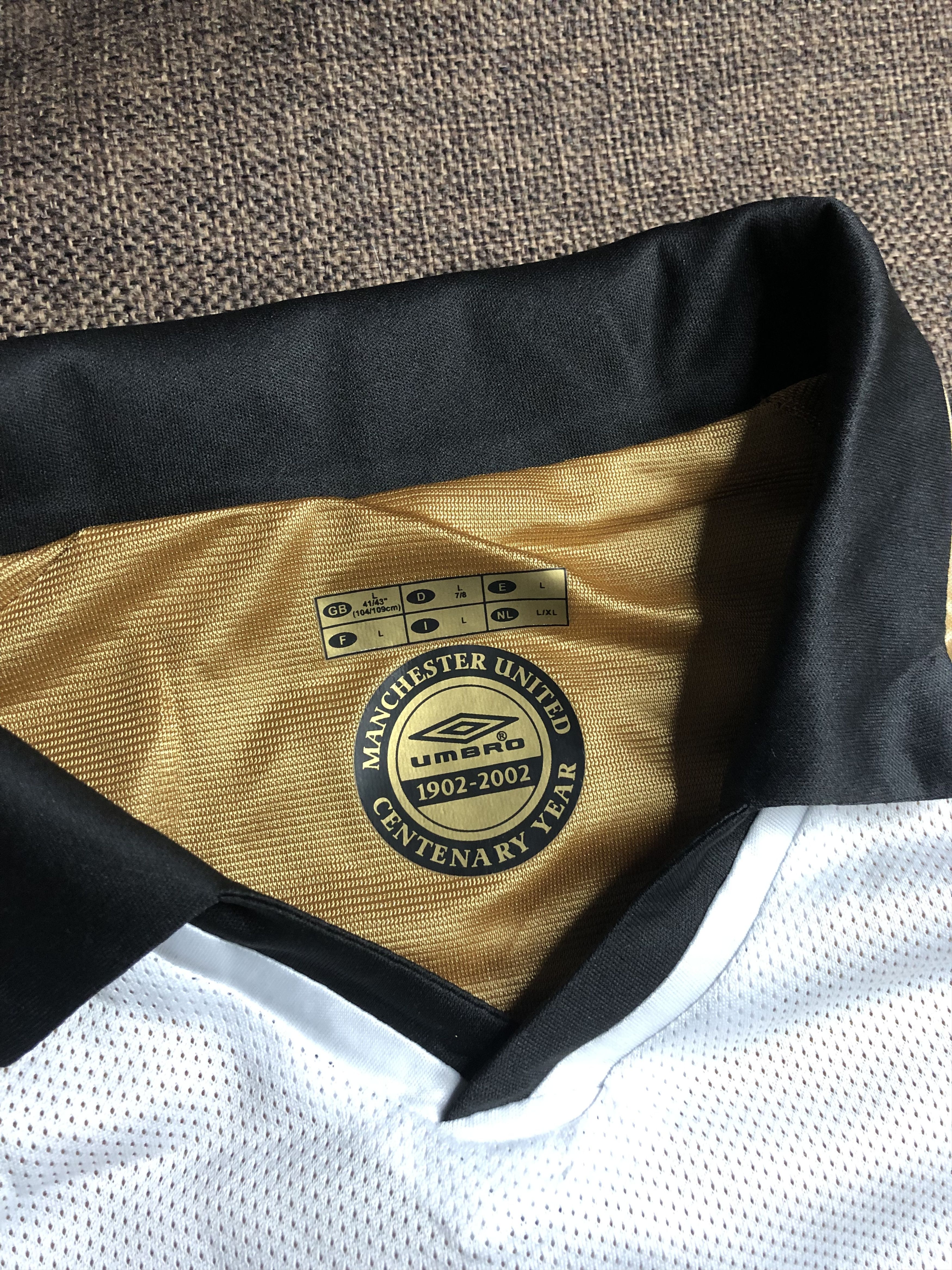 Vintage 2000-02 Backham Manchester Retro Jersey Size US L / EU 52-54 / 3 - 8 Thumbnail