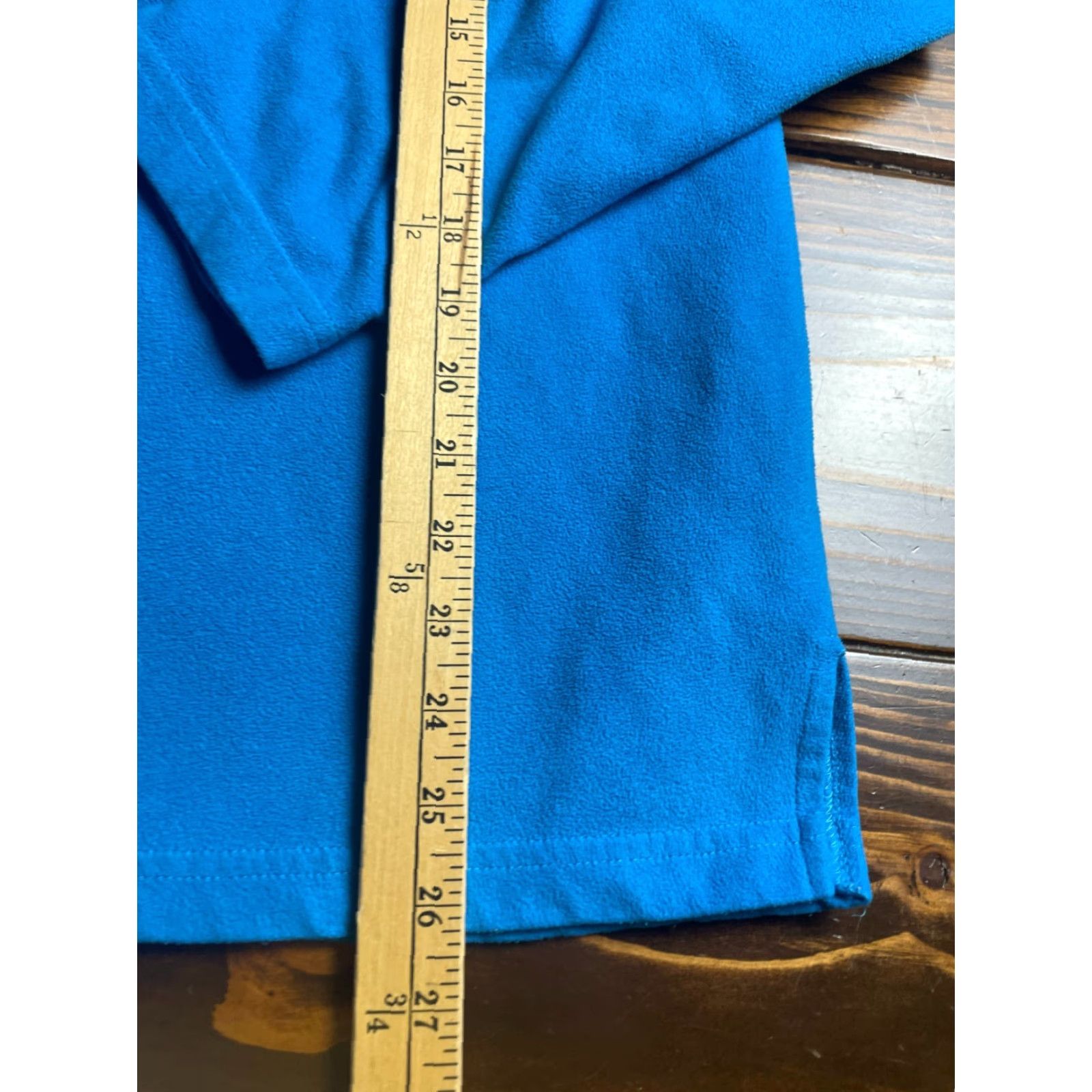 Vintage Studio Works Sweater Women's XL Blue Fleece Pullover V-Neck Casual Knit Size XL / US 12-14 / IT 48-50 - 5 Thumbnail