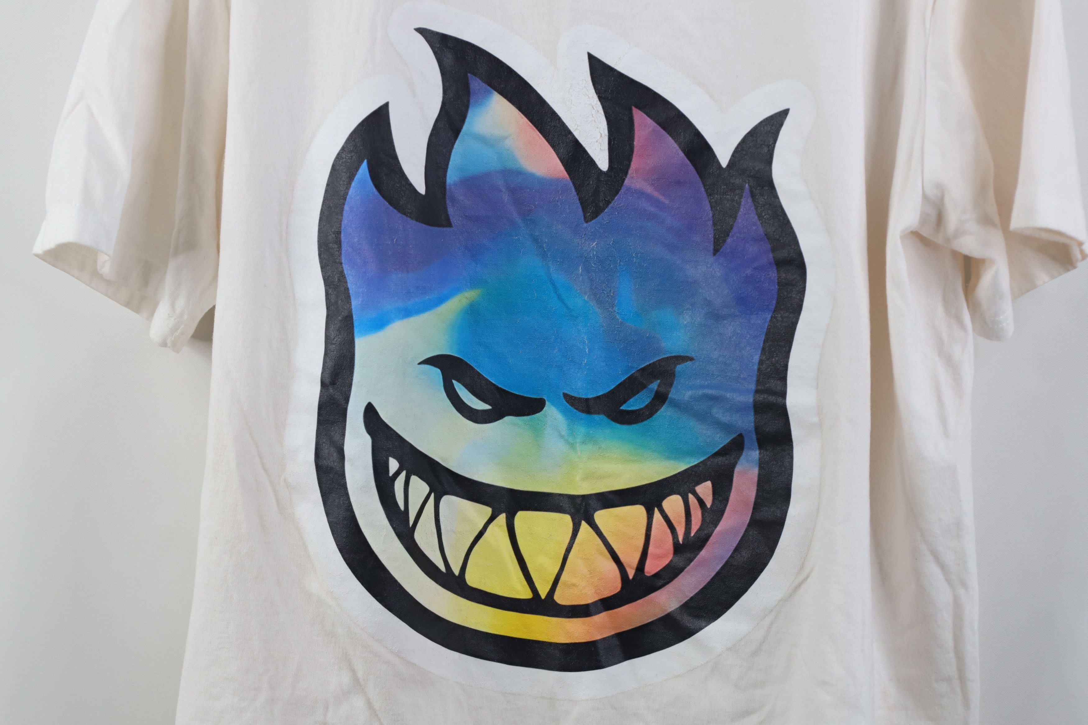 Vintage Vintage 90s Y2K Spitfire Wheels Skateboarding T-Shirt Size US L / EU 52-54 / 3 - 4 Thumbnail