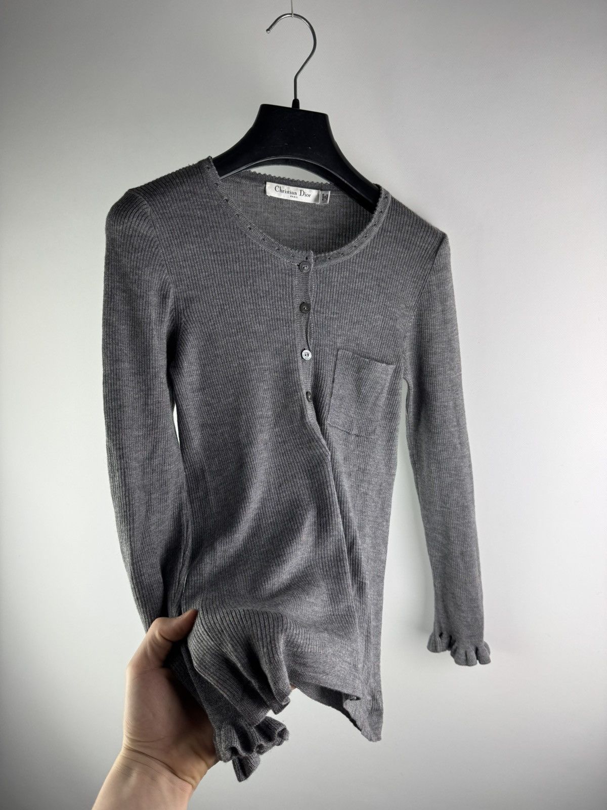 Dior Vintage Christian Dior Turtleneck / Cardigan Size S / US 4 / IT 40 - 2 Thumbnail