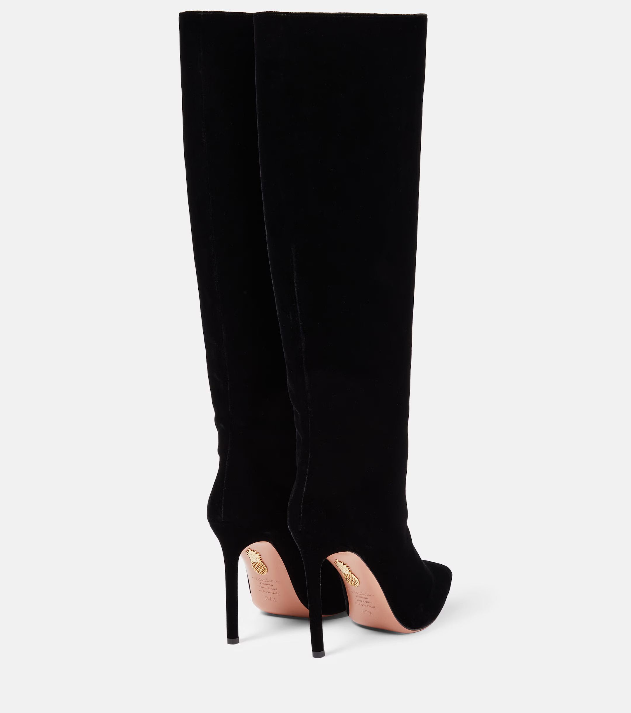 Aquazzura o1srvl11e1024 Boot in Black Size US 7 / IT 37 - 2 Thumbnail