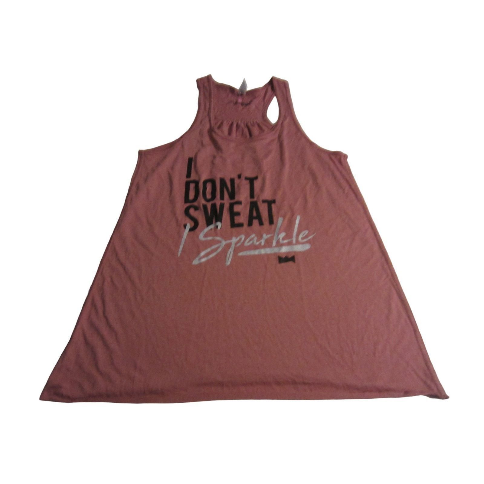 Other LadyBoss Swag Racerback Tank I Don’t Sweat I Sparkle XL Size XL / US 12-14 / IT 48-50 - 2 Thumbnail