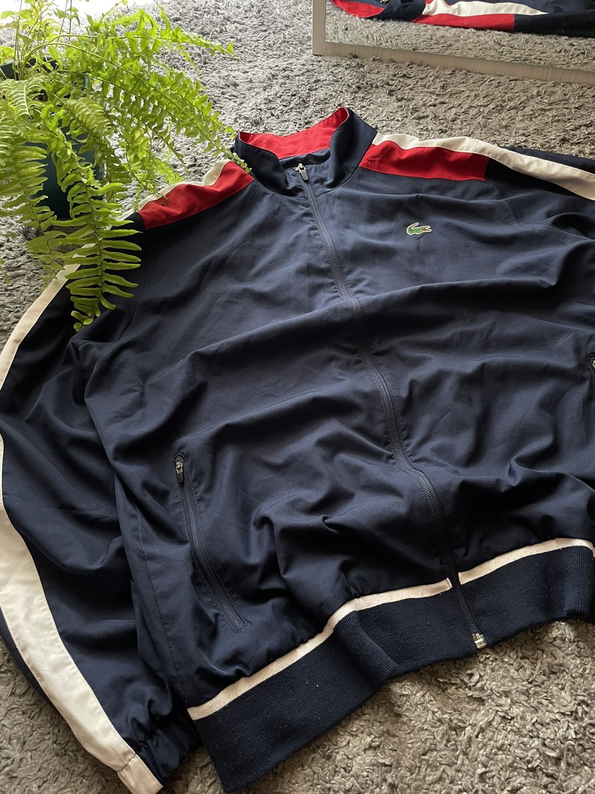 Lacoste × Vintage Lacoste Zip-Hoodie Streetwear Drip Logo Rare Size US XL / EU 56 / 4 - 5 Thumbnail